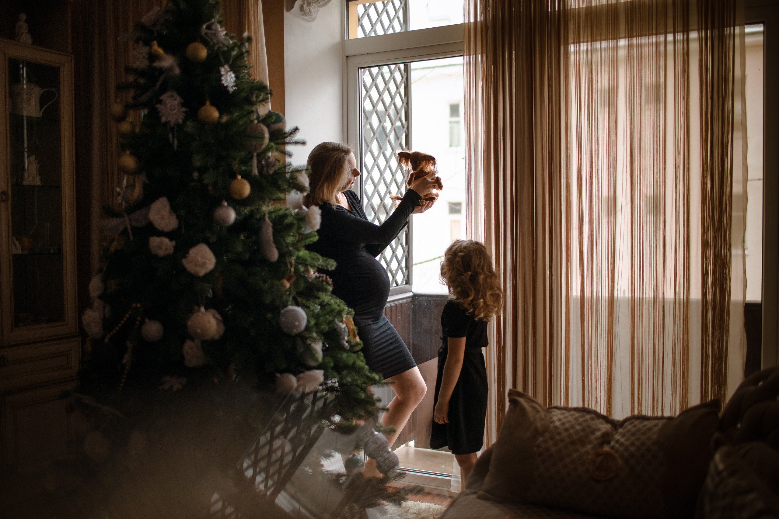 Домашняя съемка. Олеся и Лерочка