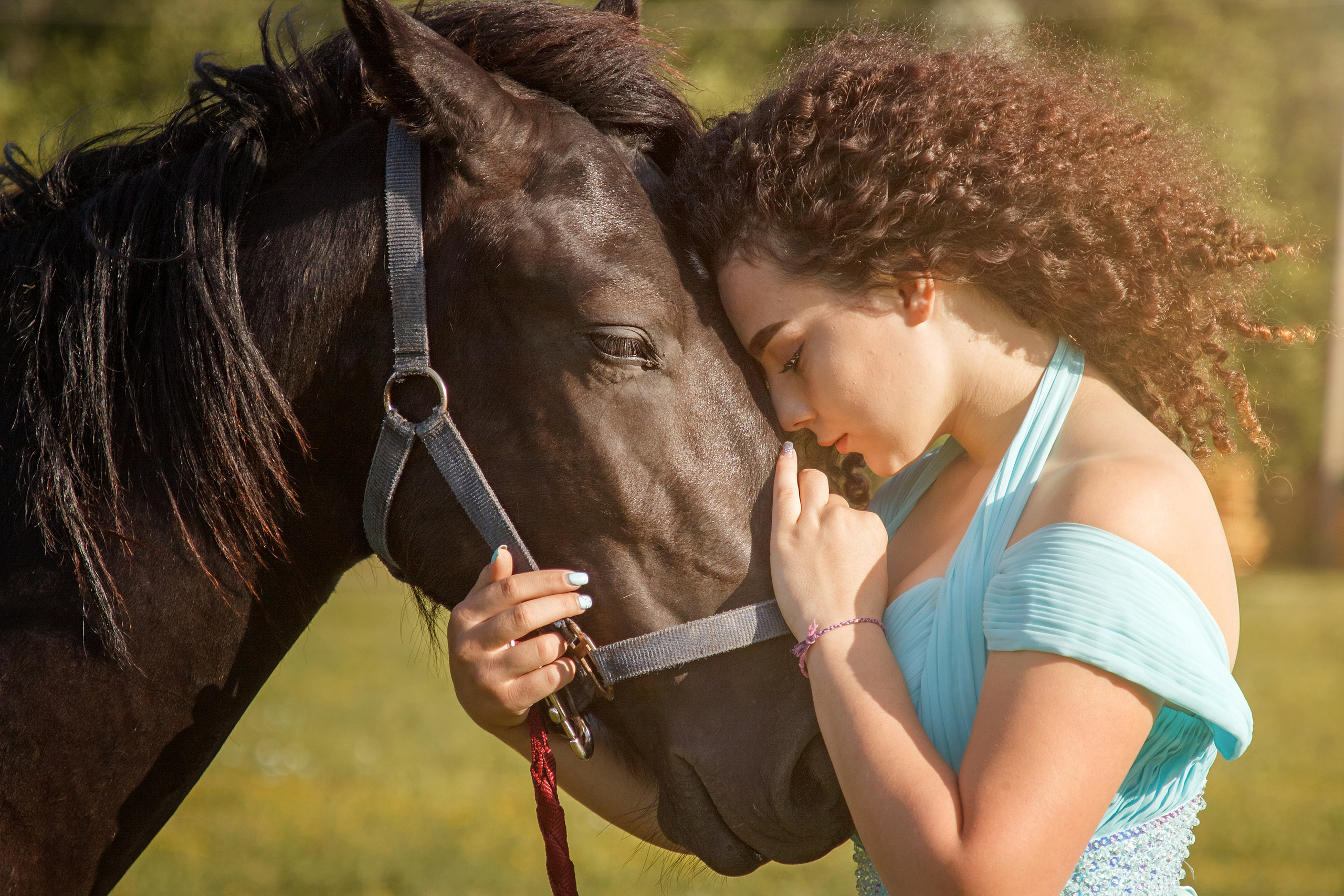 Софья с лошадьми