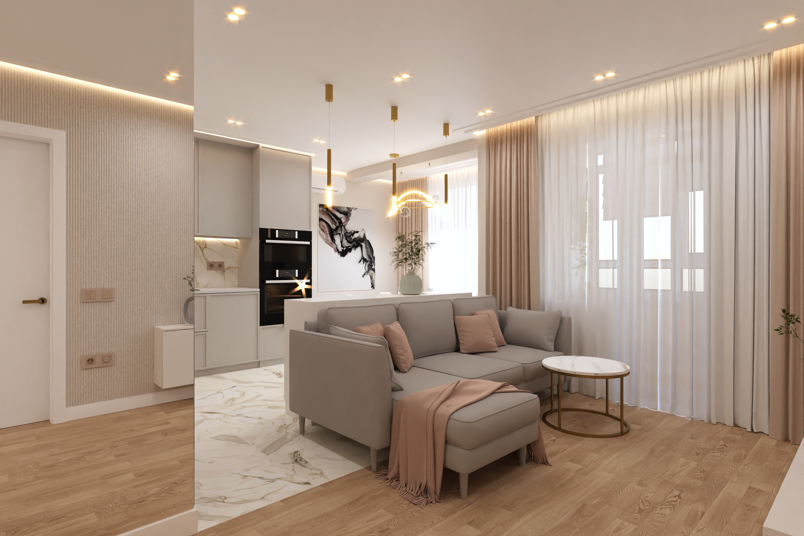 Песок, дерево и камень. Дизайн интерьера в Крыму