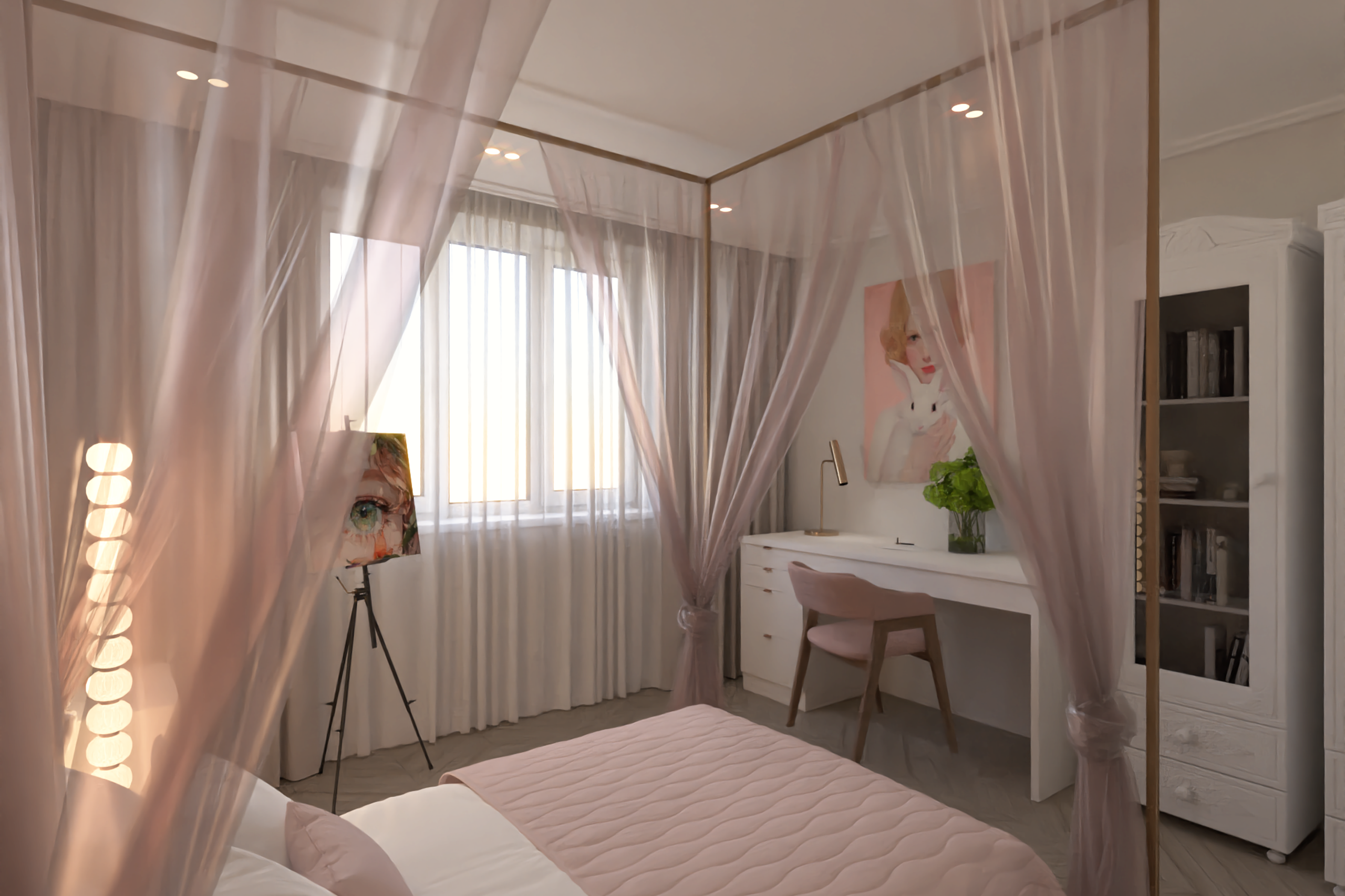 Квартира с темной кухней. Дизайн интерьера в Крыму