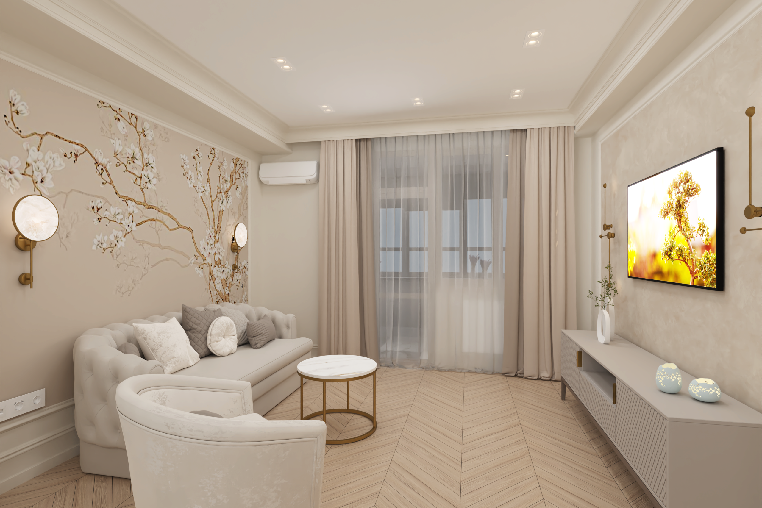 Дизайн интерьера в Крыму в Евпатории. Живу и работаю в Евпатории. Авторский надзор, комплектация, реализация под ключ. 