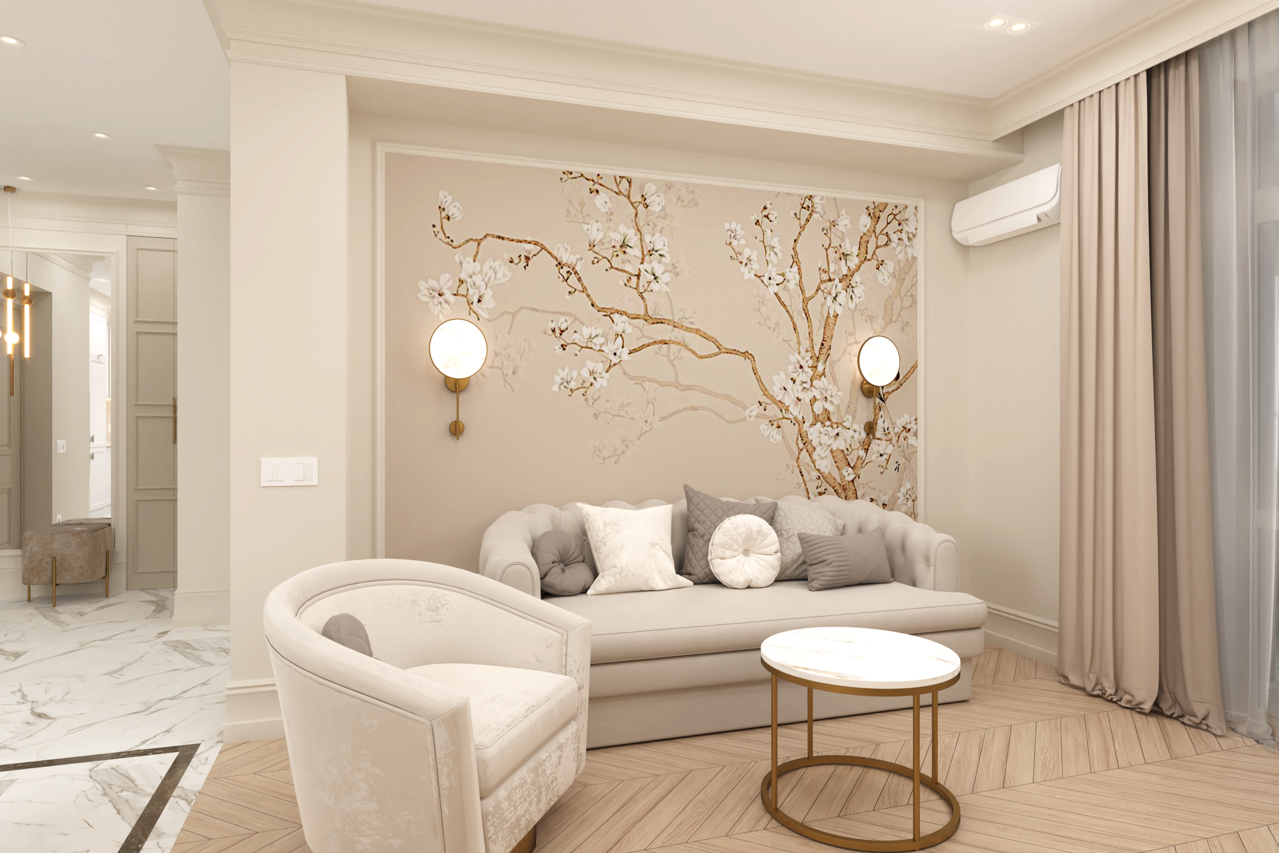 Дизайн интерьера в Крыму в Евпатории. Живу и работаю в Евпатории. Авторский надзор, комплектация, реализация под ключ. 