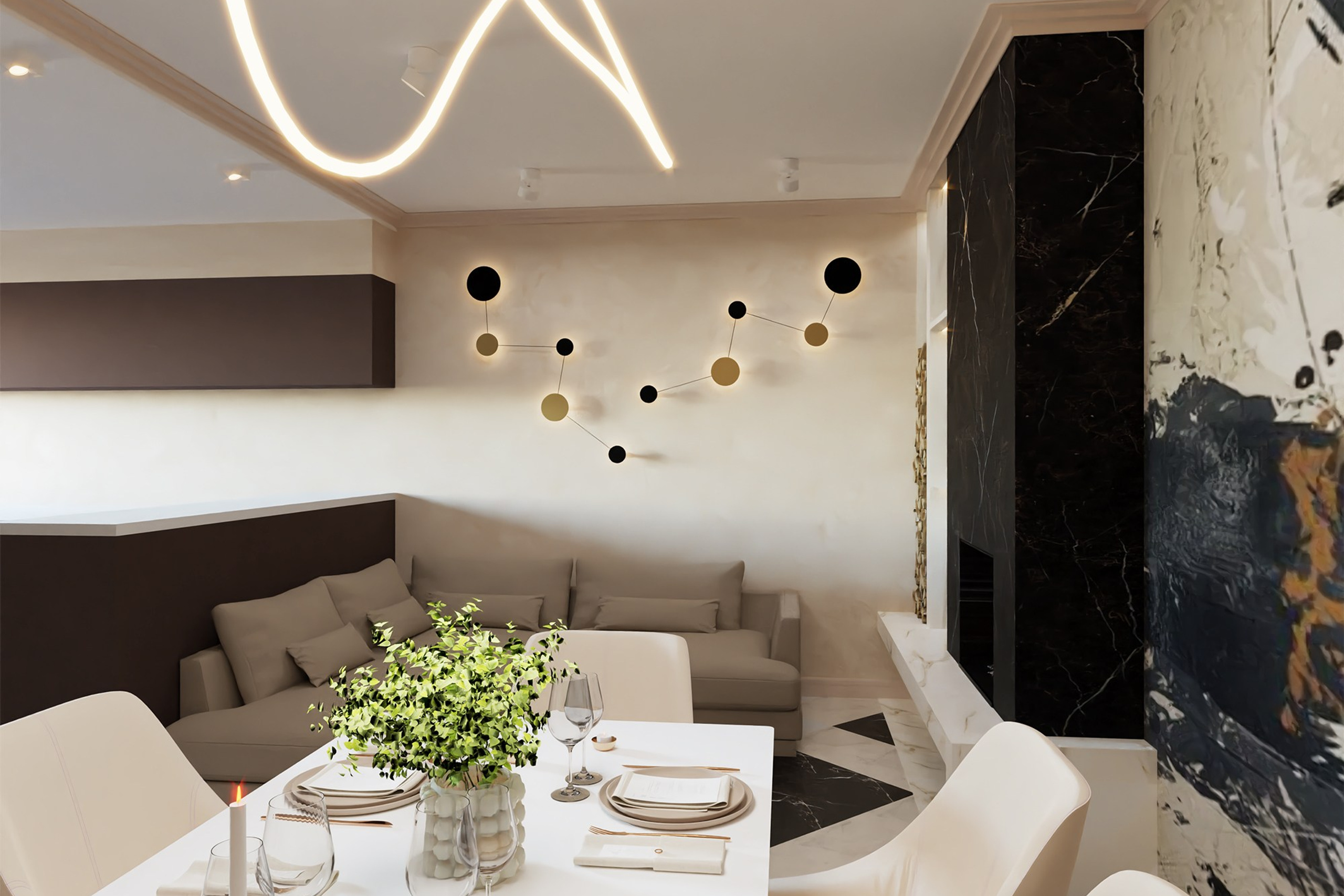 Дизайн интерьера в Крыму в Евпатории. Живу и работаю в Евпатории. Авторский надзор, комплектация, реализация под ключ. 