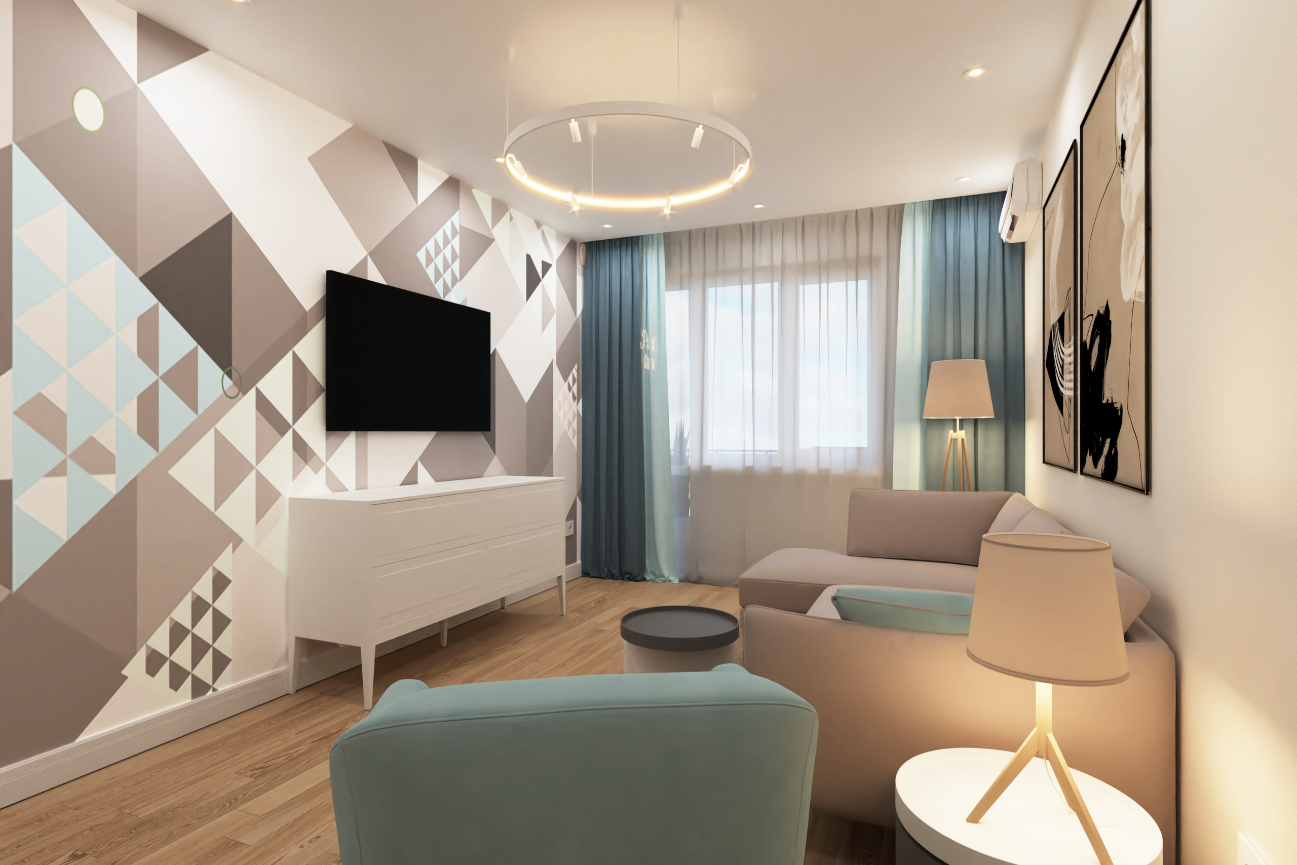 Дизайн интерьера в Крыму в Евпатории. Живу и работаю в Евпатории. Авторский надзор, комплектация, реализация под ключ. 