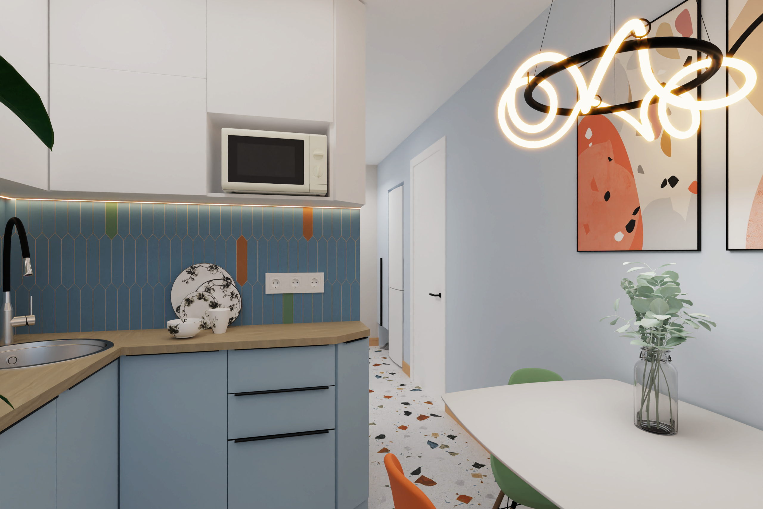 Дизайн интерьера в Крыму в Евпатории. Живу и работаю в Евпатории. Авторский надзор, комплектация, реализация под ключ. 