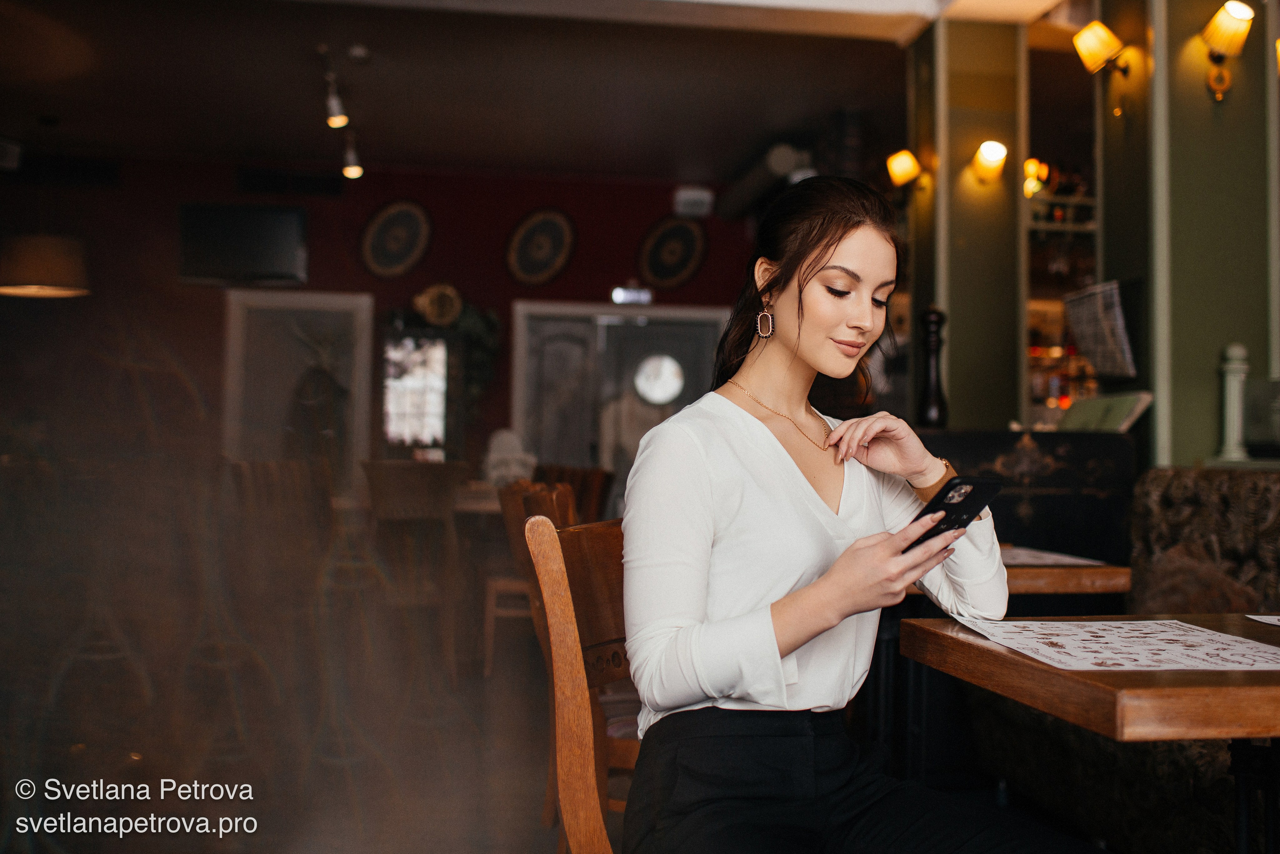 Съёмка в кафе. Зима 2021