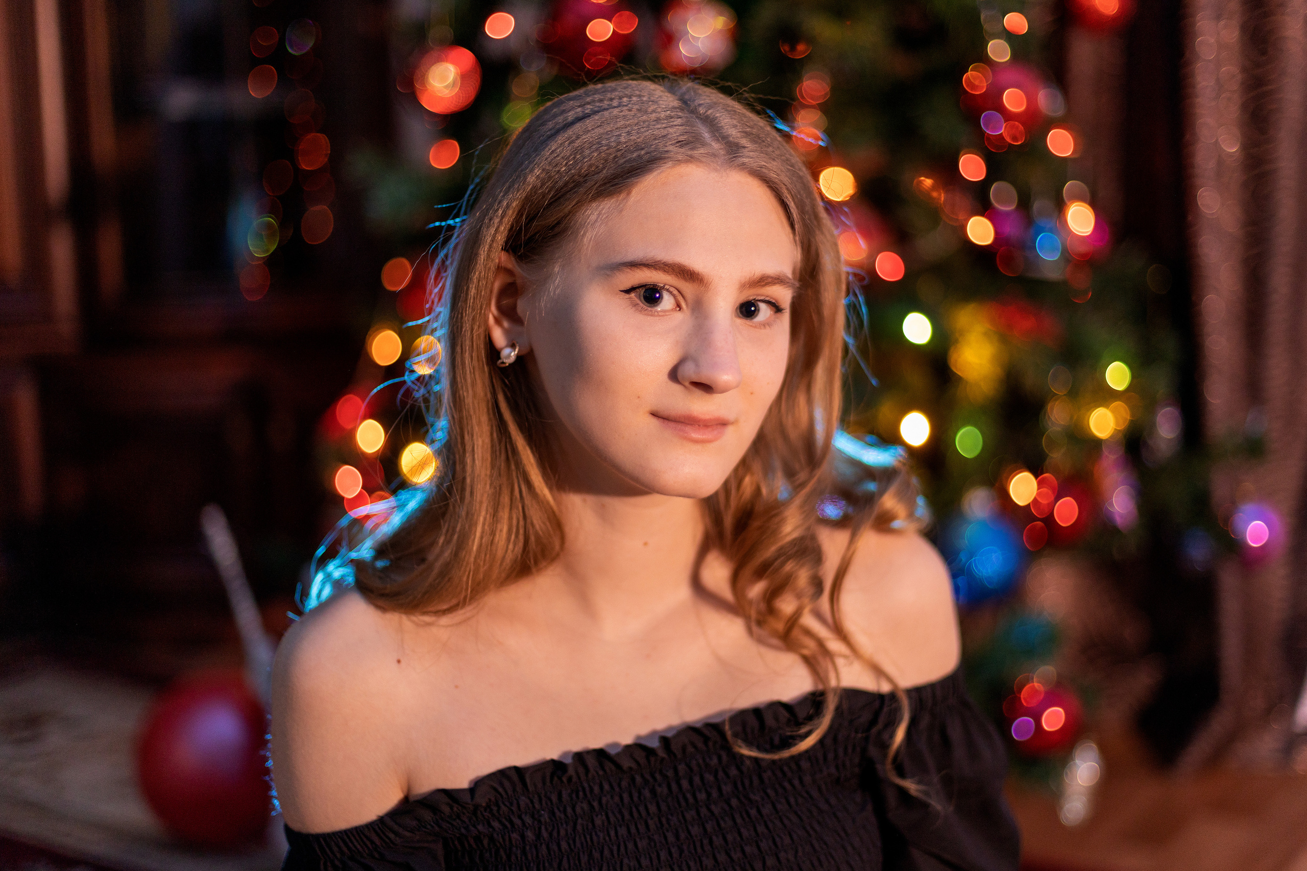 Портрет, 2 вспышки, светофильтры, синхронизатор, canon 50 мм 1,4 (образец боке).