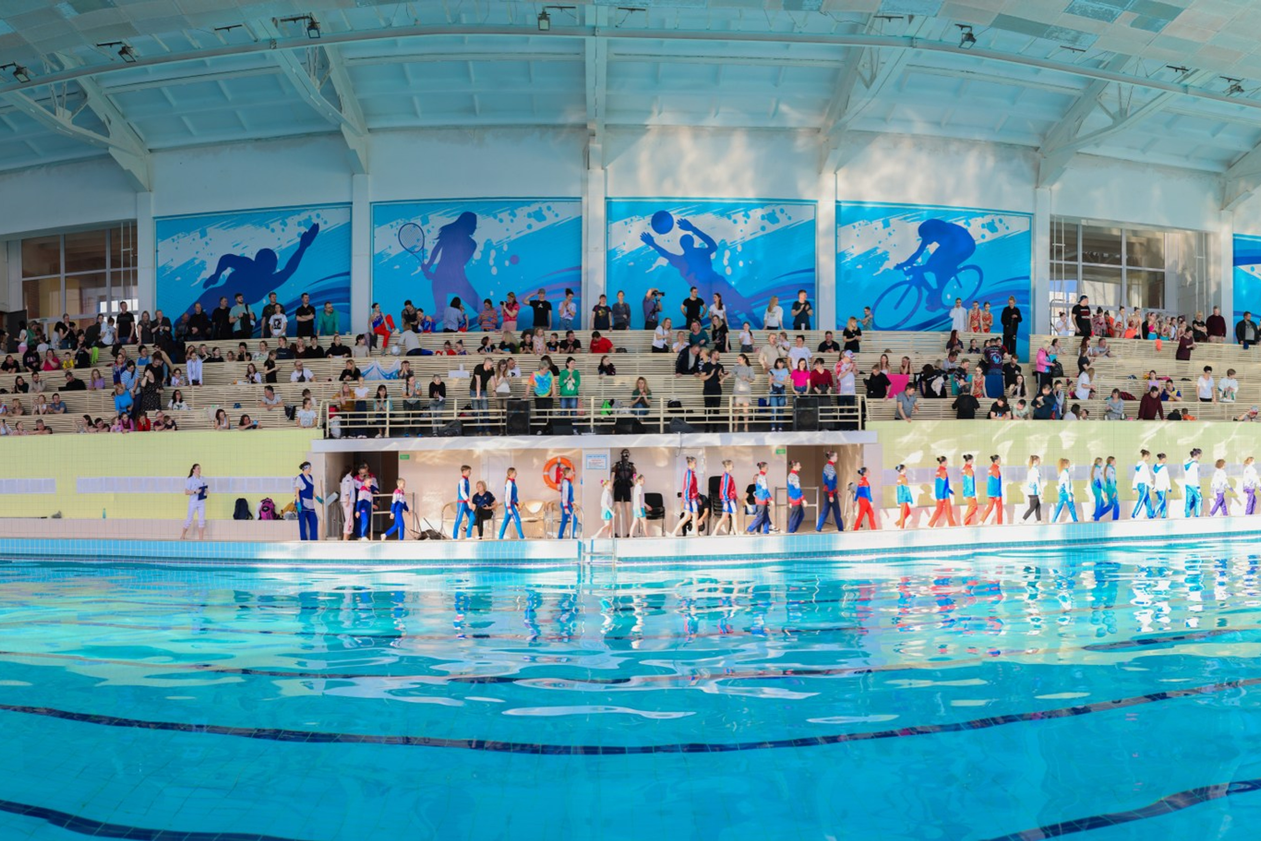 Бассейн стадиона Арсенал в Туле. Панорамы.