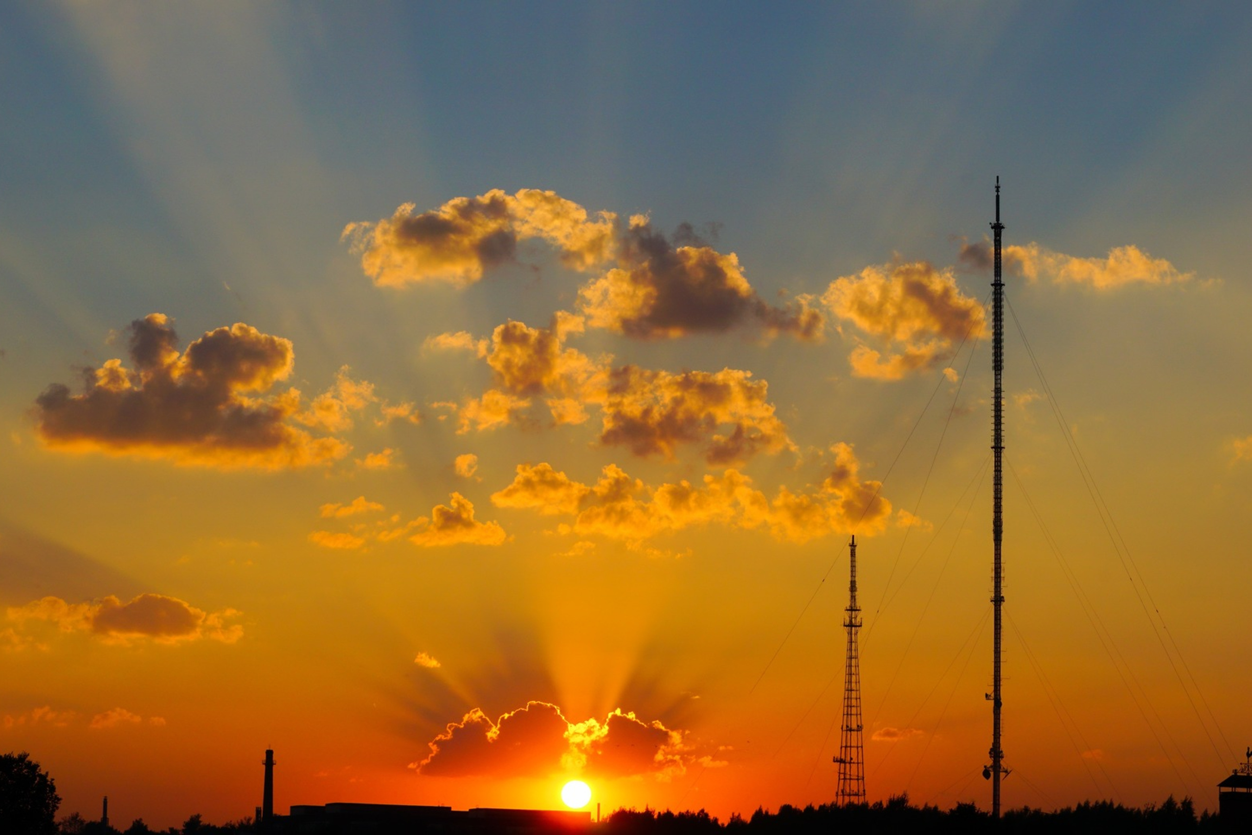 Тульский телецентр (ОРТПЦ), телебашня, телевышка.