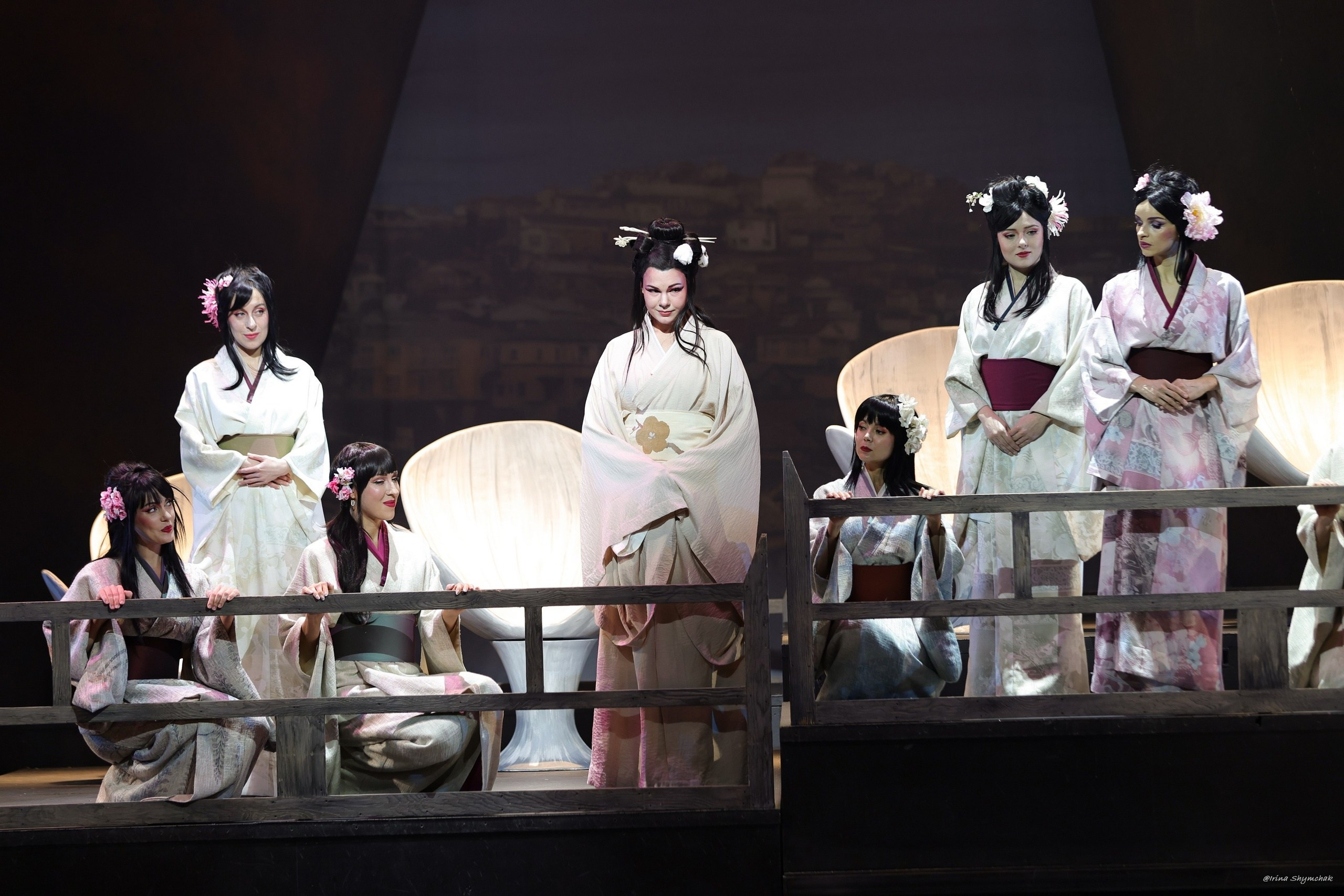 Декорации для оперы «Мадам Баттерфляй» | Геликон Опера. История занавеса. Превращаем идею в технологию