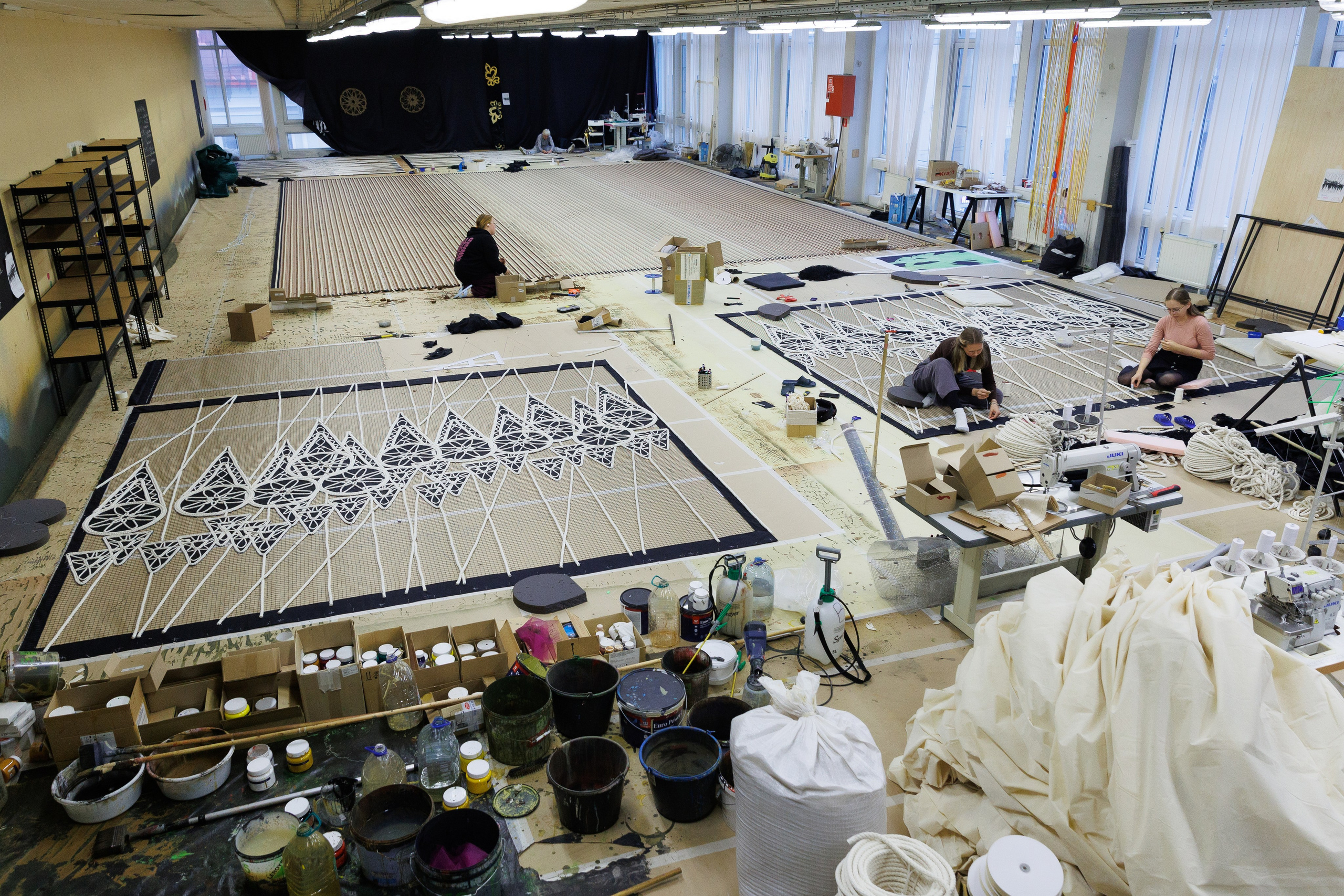 Декорации для спектакля «Слово о полку Игореве» | Историко-этнографический театр. История занавеса. Превращаем идею в технологию