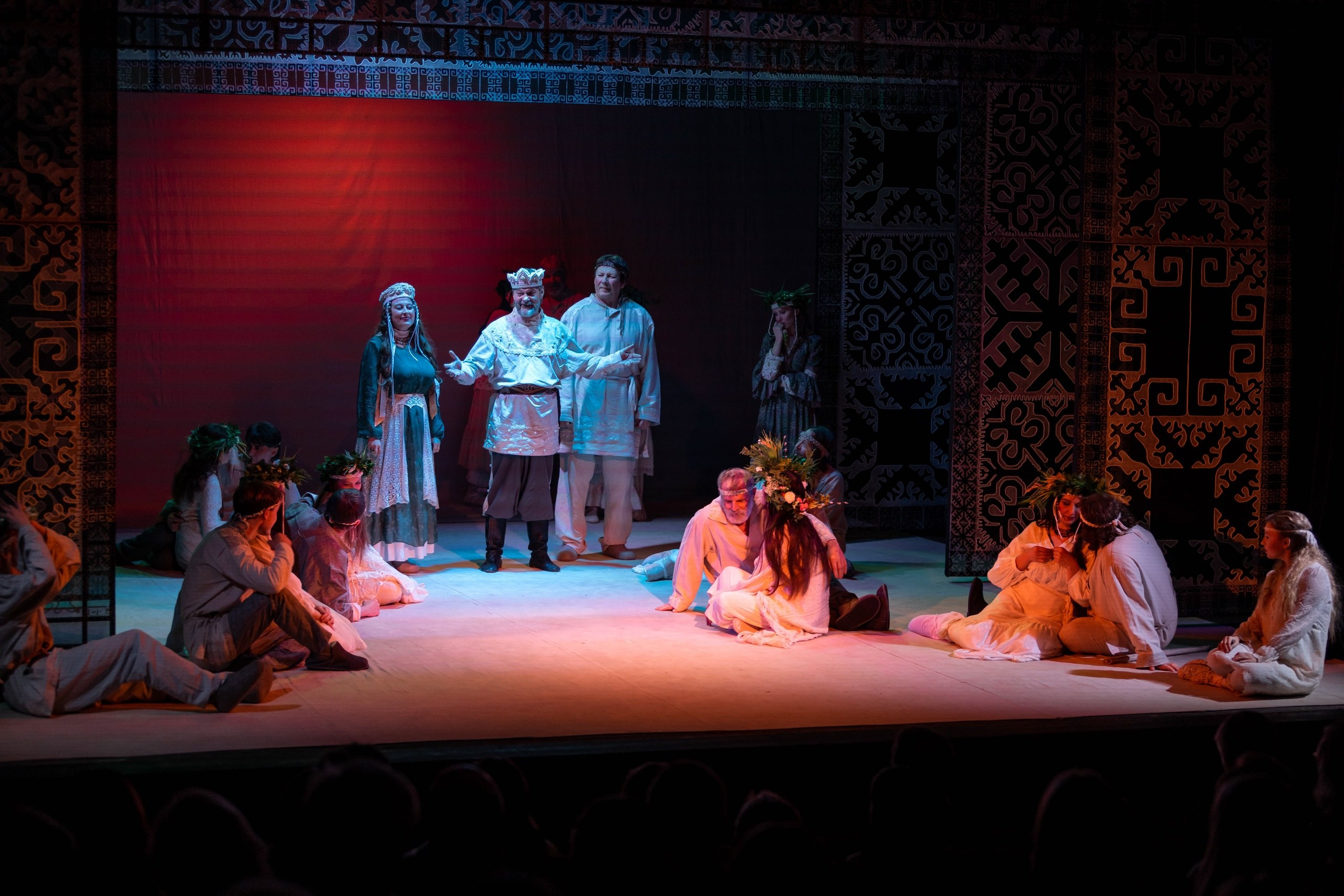 Декорации для спектакля «Снегурочка» | Историко-этнографический театр. История занавеса. Превращаем идею в технологию