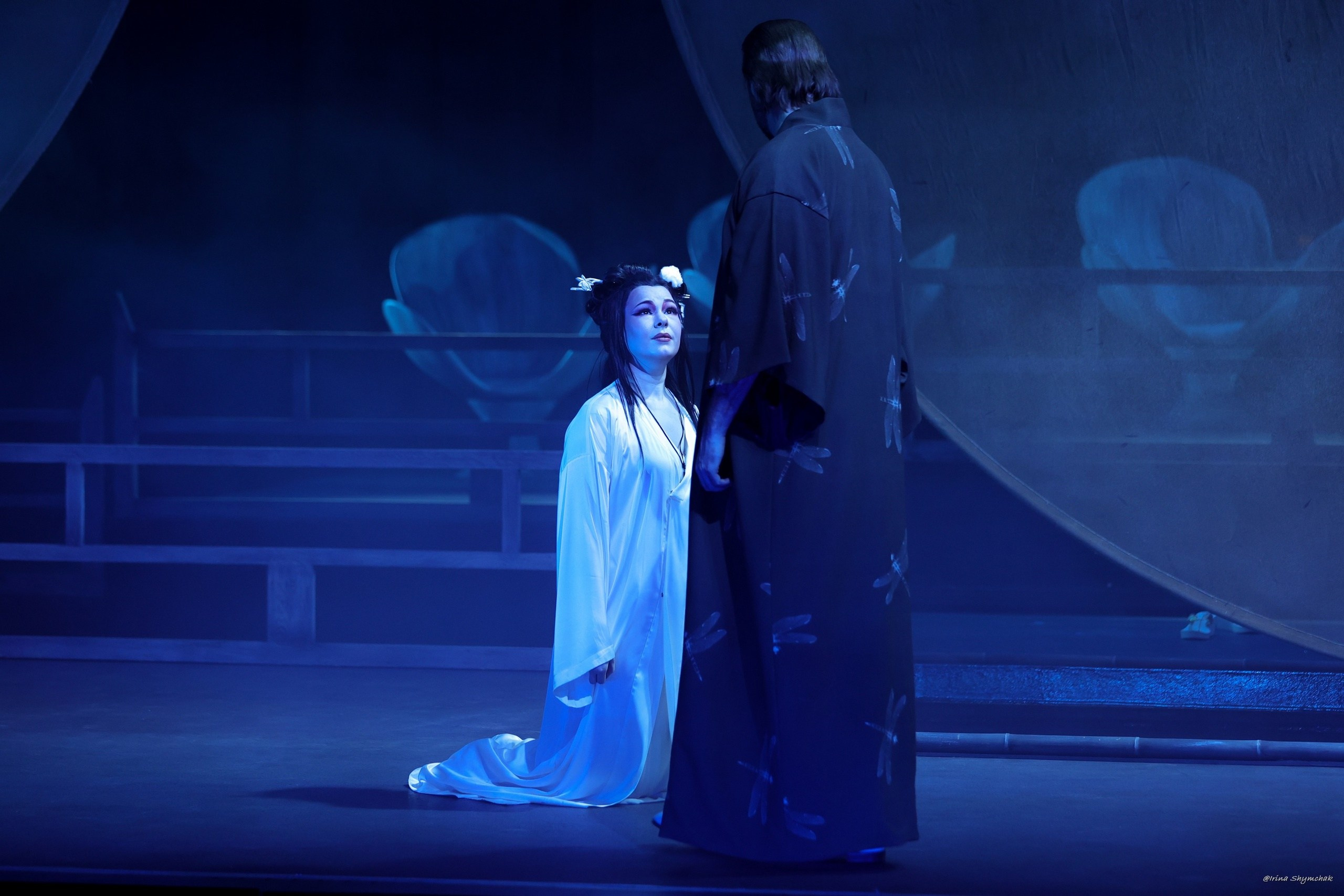 Декорации для оперы «Мадам Баттерфляй» | Геликон Опера. История занавеса. Превращаем идею в технологию