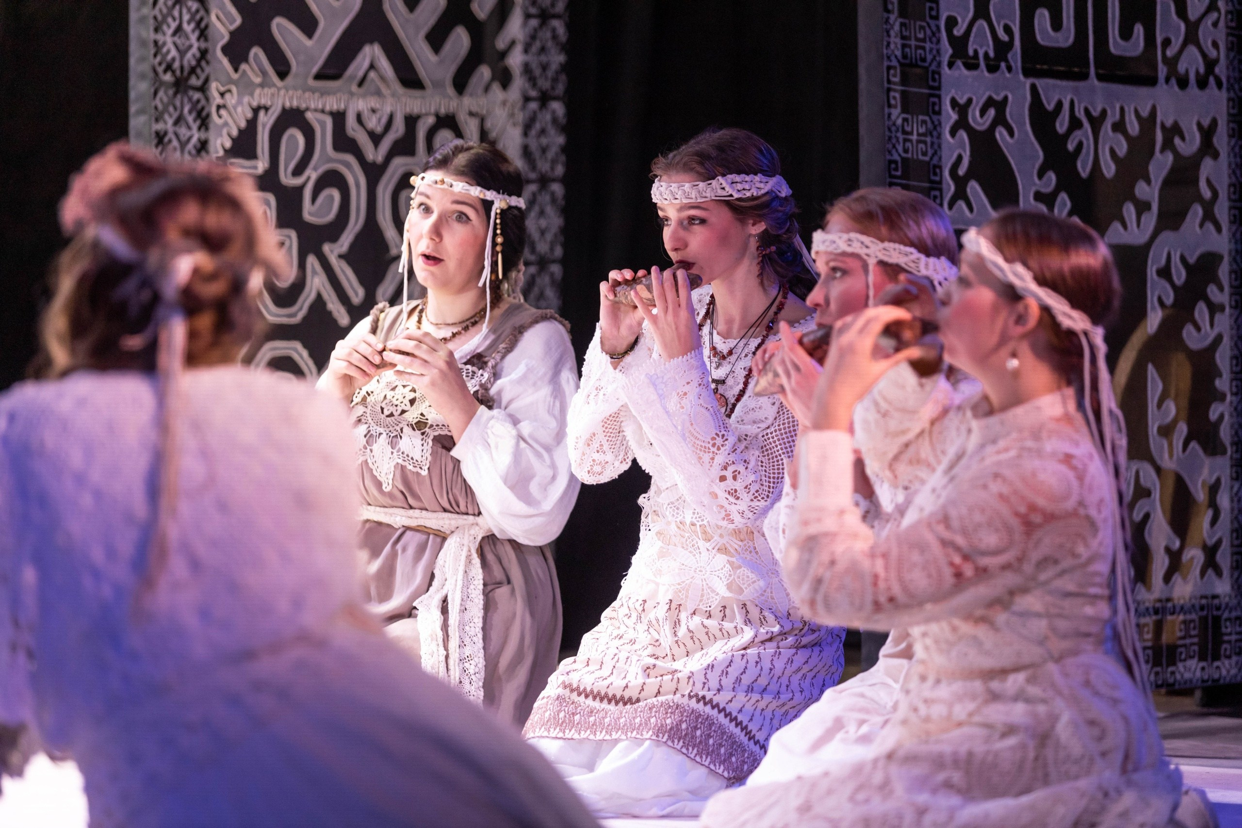 Декорации для спектакля «Снегурочка» | Историко-этнографический театр. История занавеса. Превращаем идею в технологию