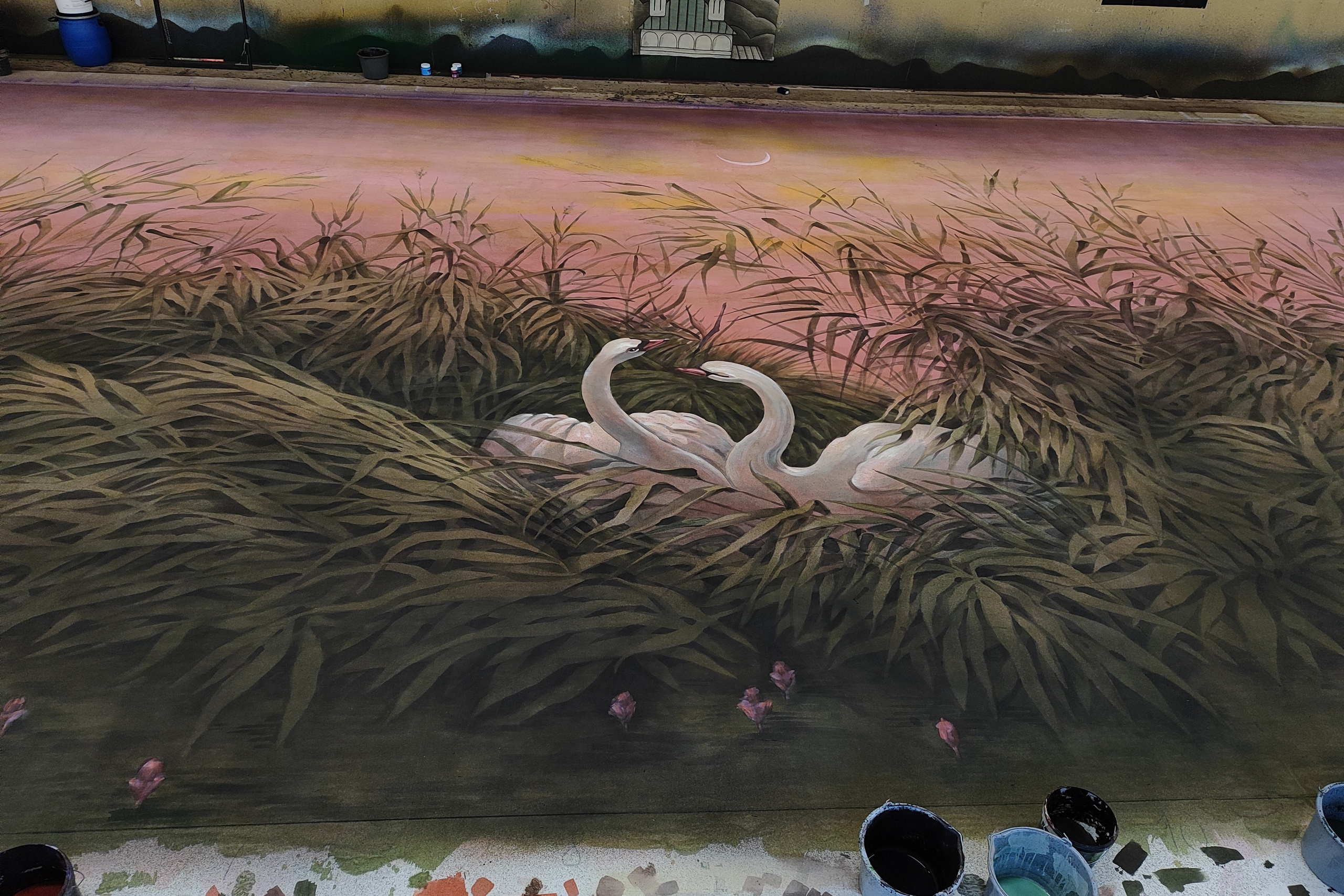 Лебединое озеро. Нижегородского театра оперы и балета им. А. С. Пушкина. История занавеса. Превращаем идею в технологию