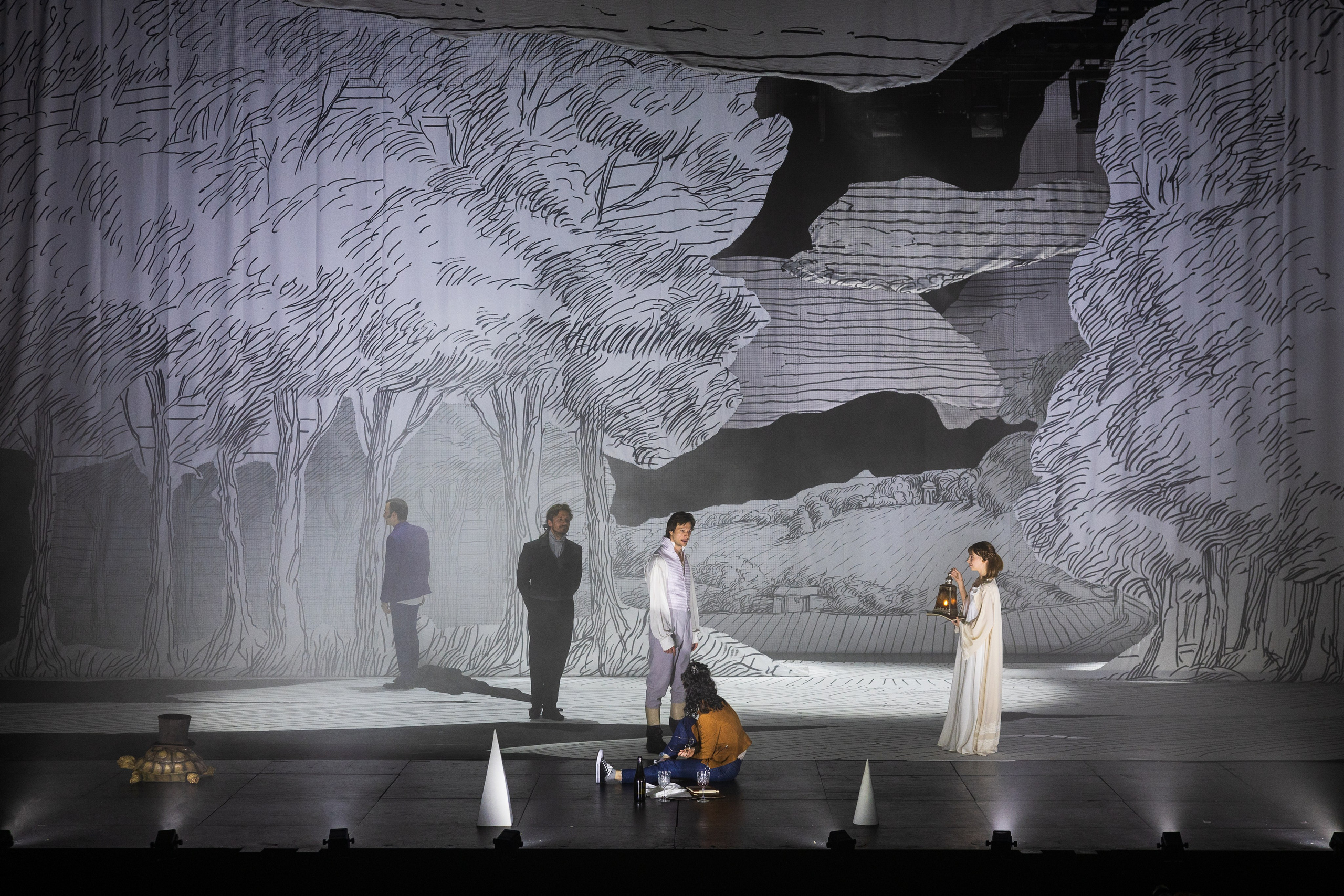 Декорации для спектакля «Аркадия» | Мастерская Петра Фоменко. История занавеса. Превращаем идею в технологию