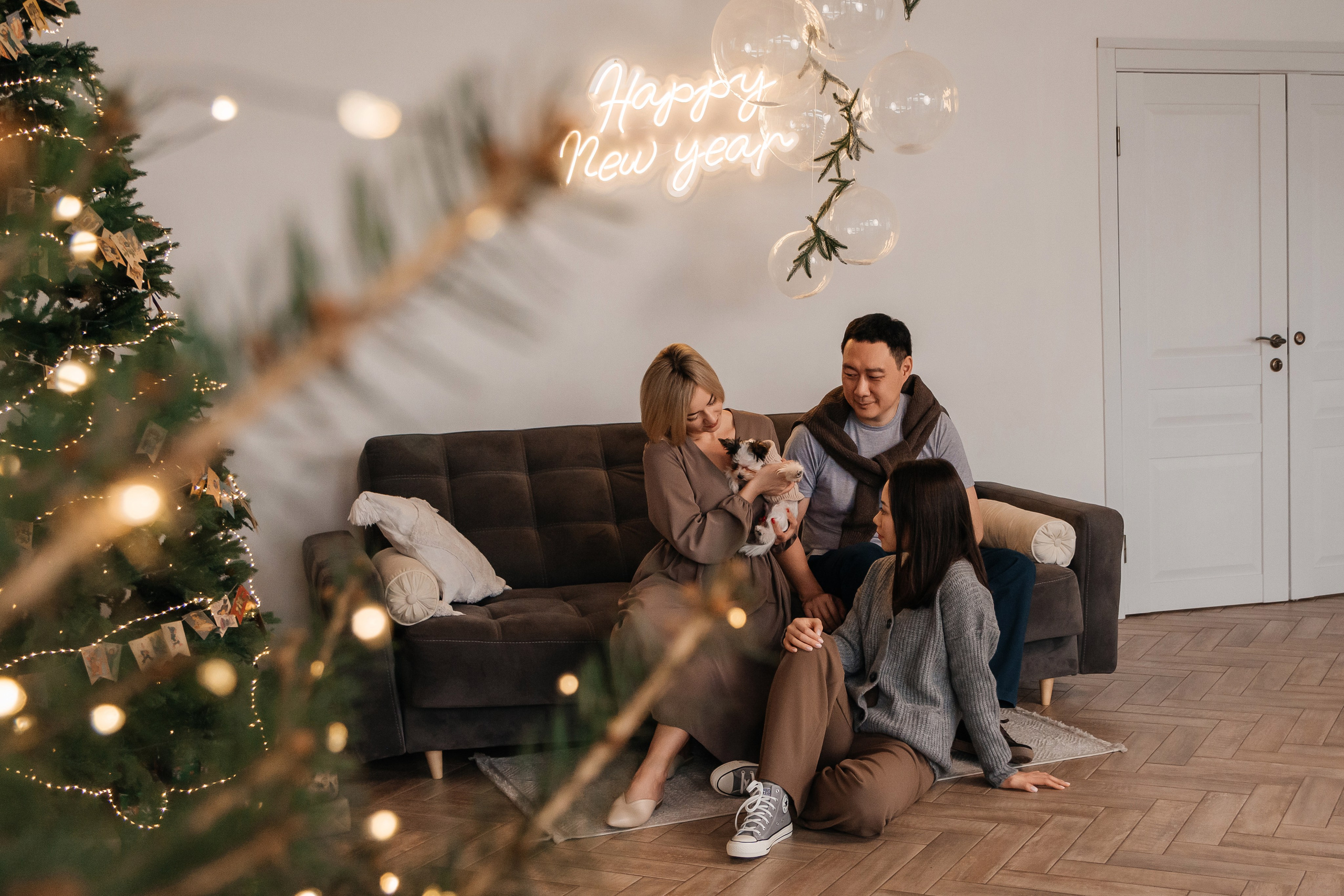 Новогодняя семейная фотосессия