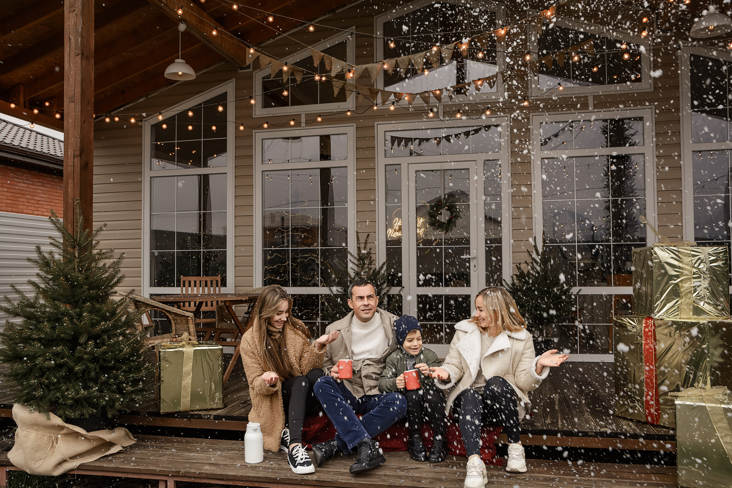 Новогодняя семейная фотосессия Дода