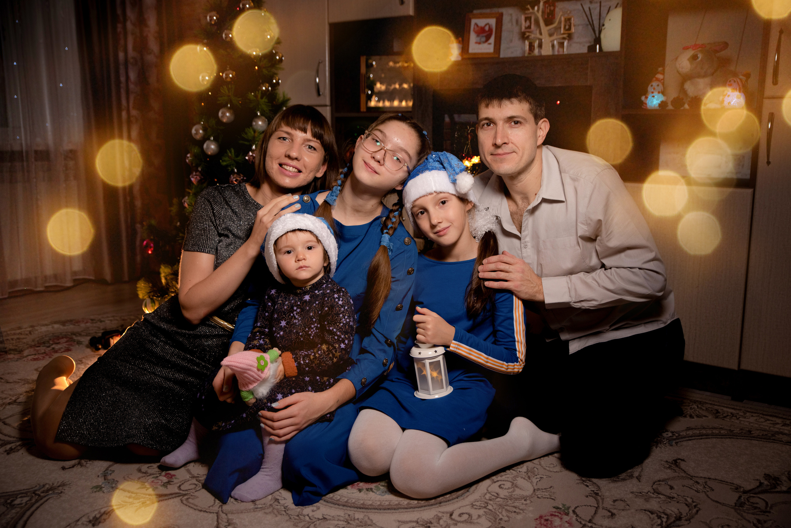 Домашняя новогодняя фотосессия