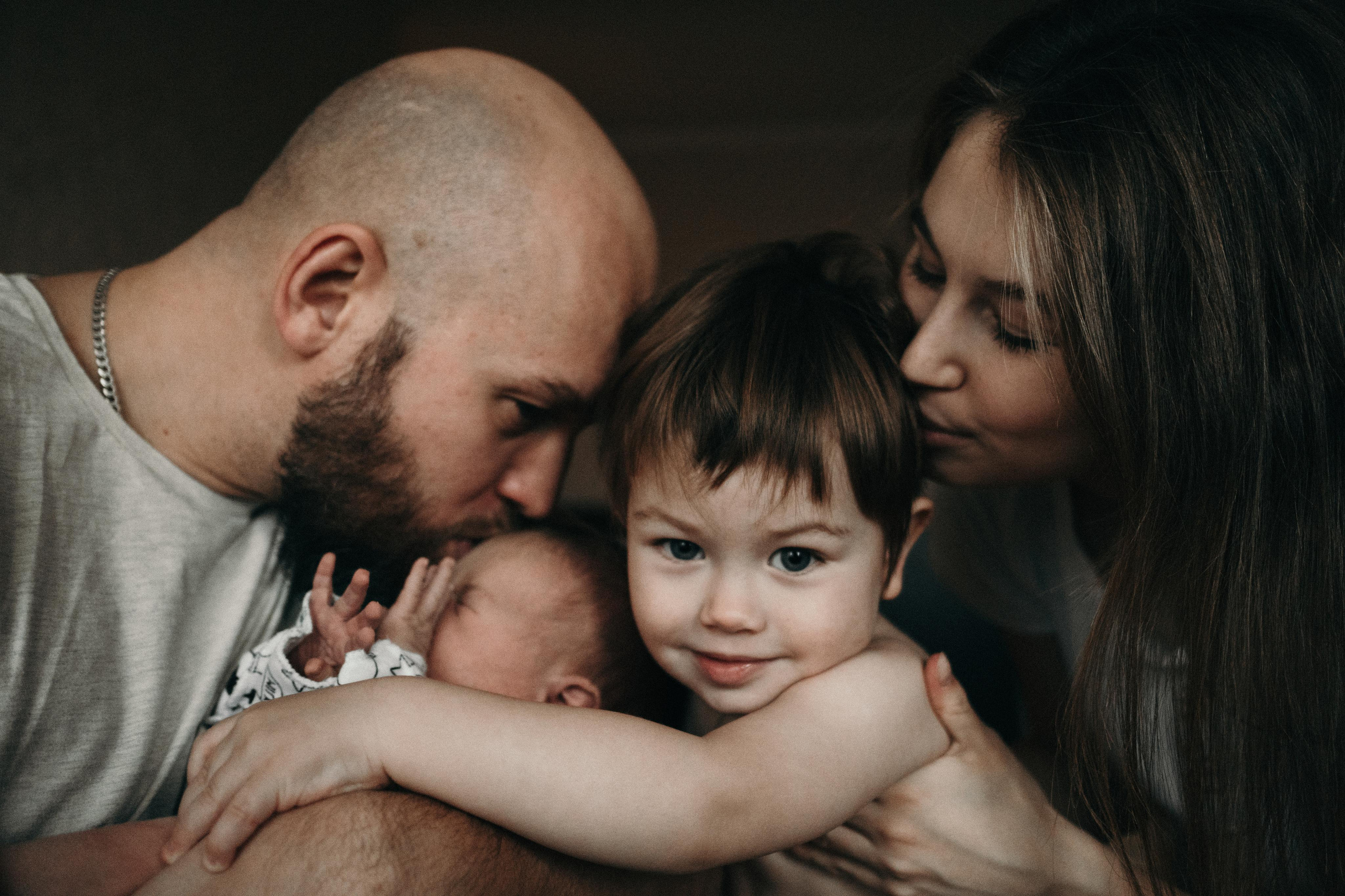 Настя, Миша, Даня и Мишутка