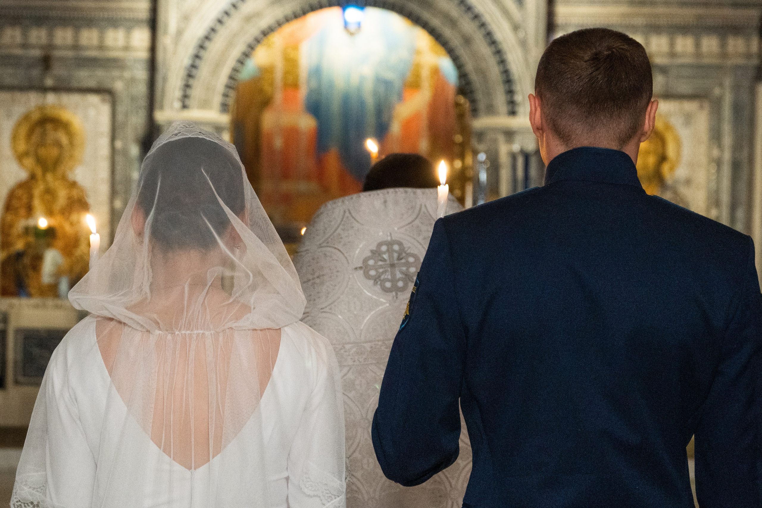 Процесс Венчания в Главном храме ВС РФ. Собор Воскресения Христова