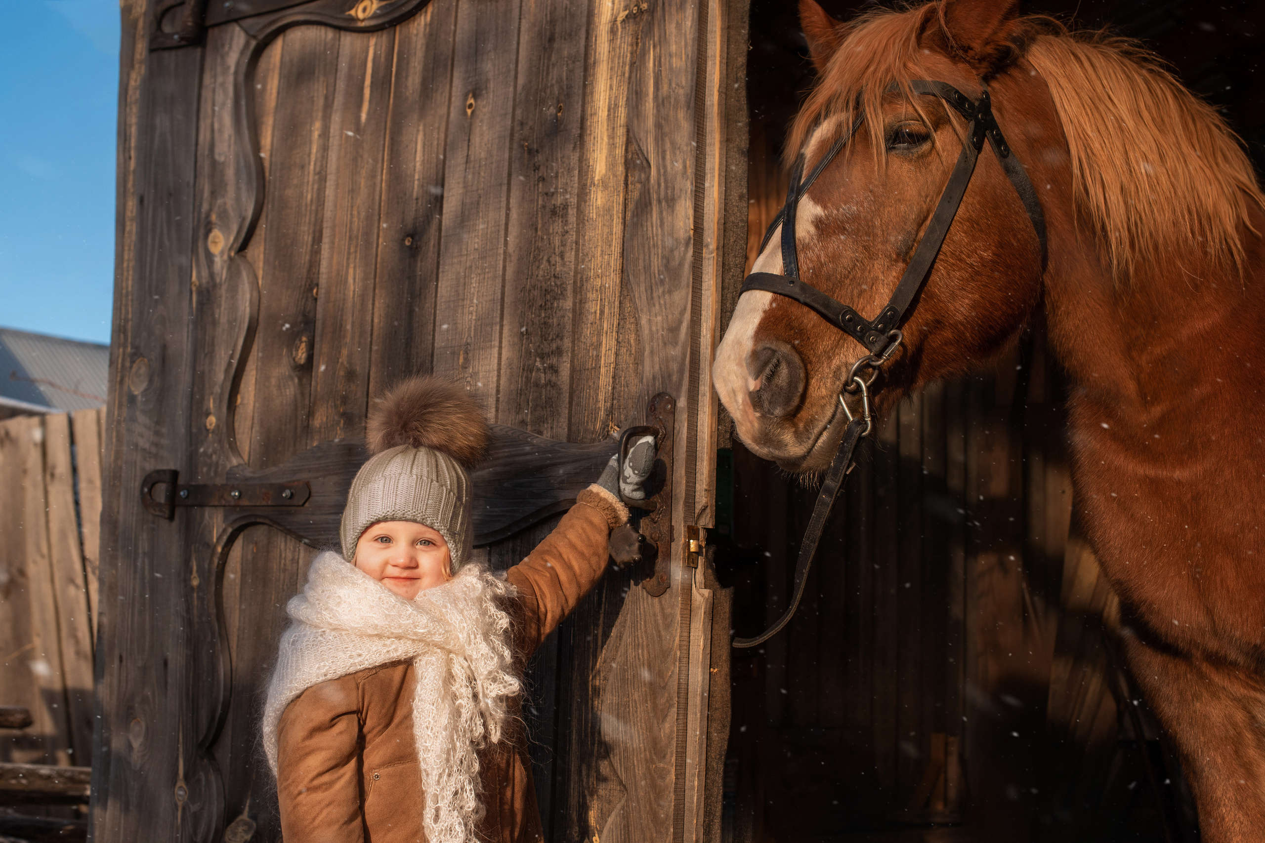 Детская съемка. С Бураном