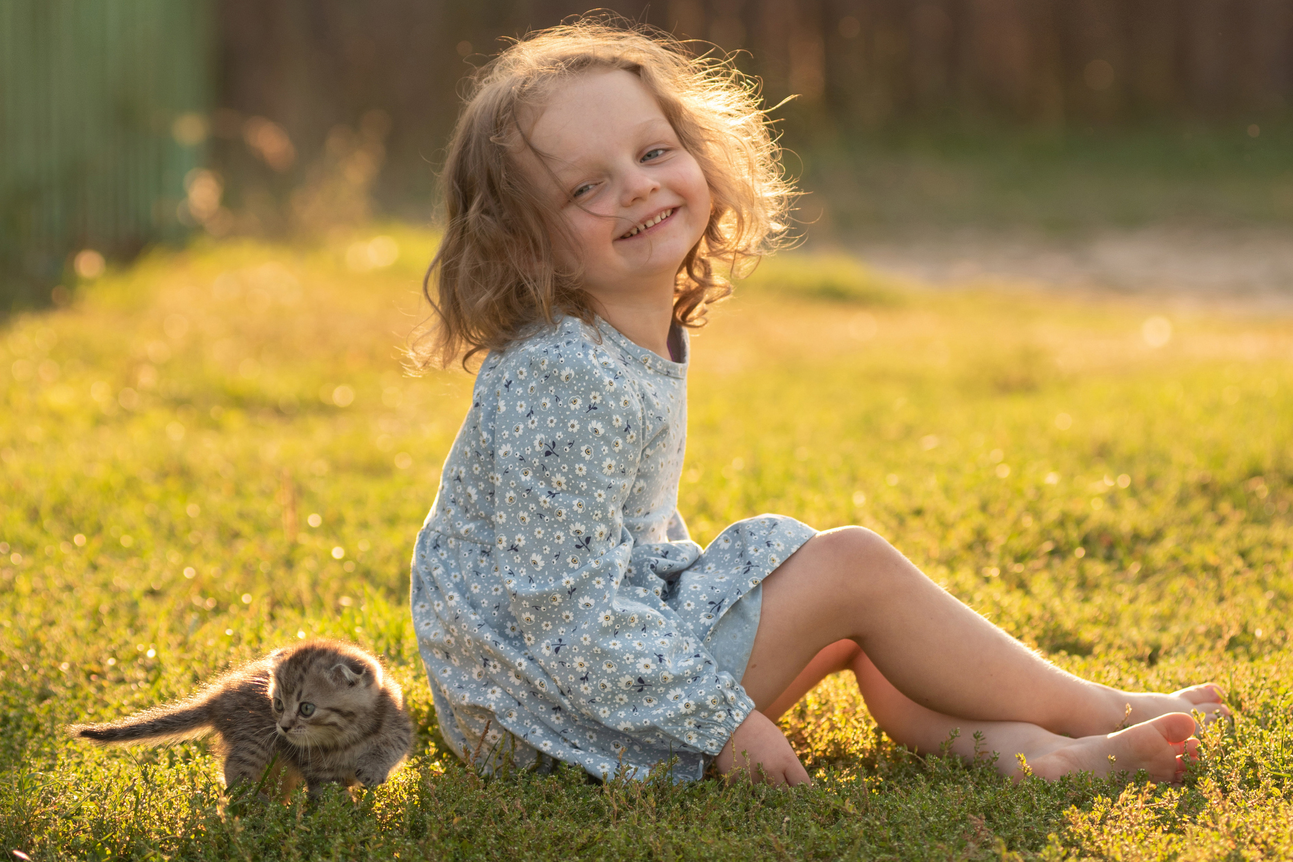 Детская съемка. Вика в деревне