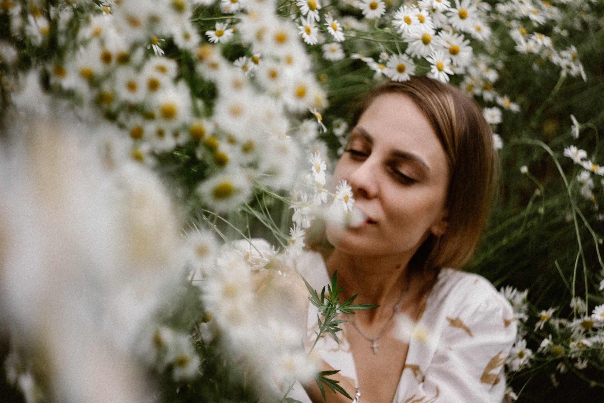 Надя в ромашках