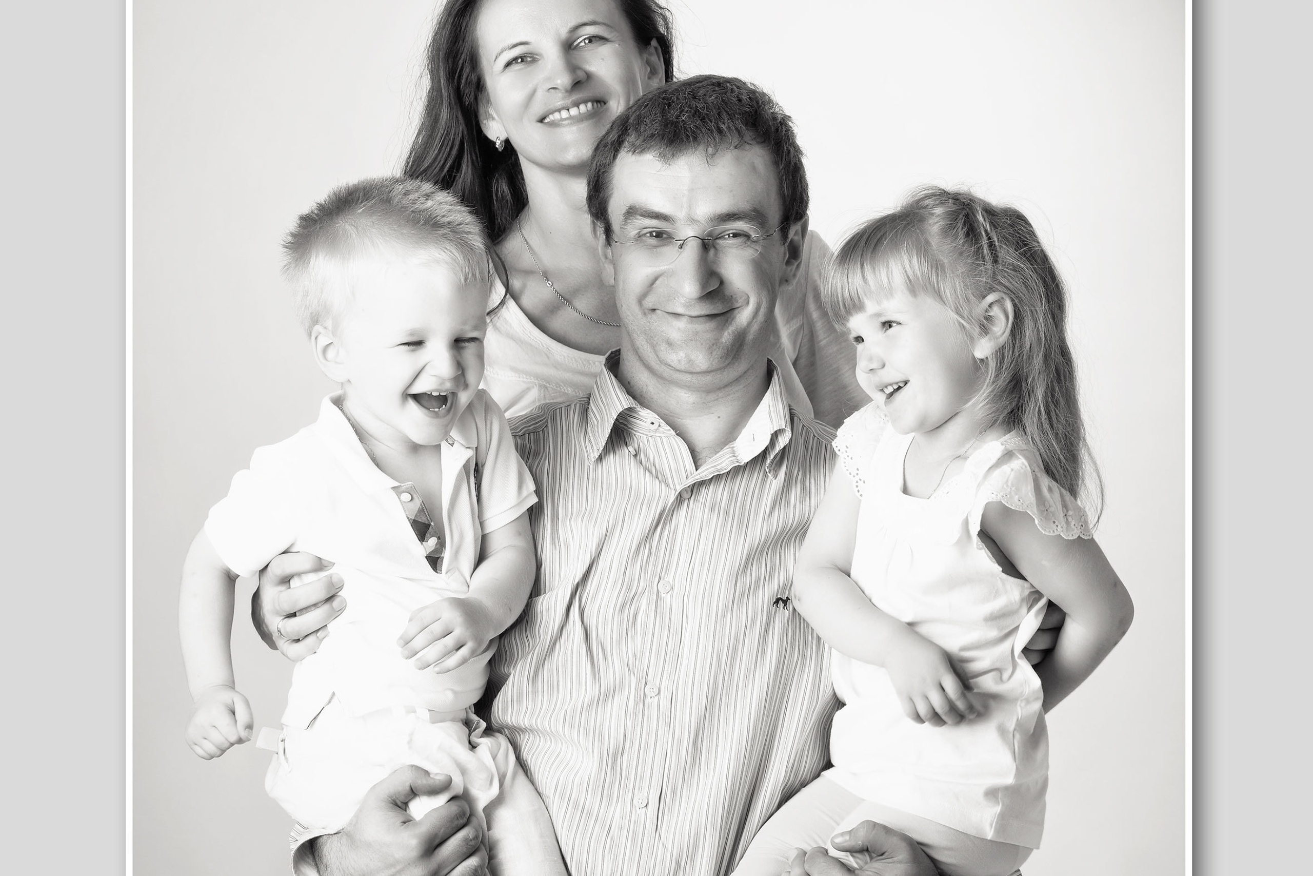 Студийная семейная фотосъемка.