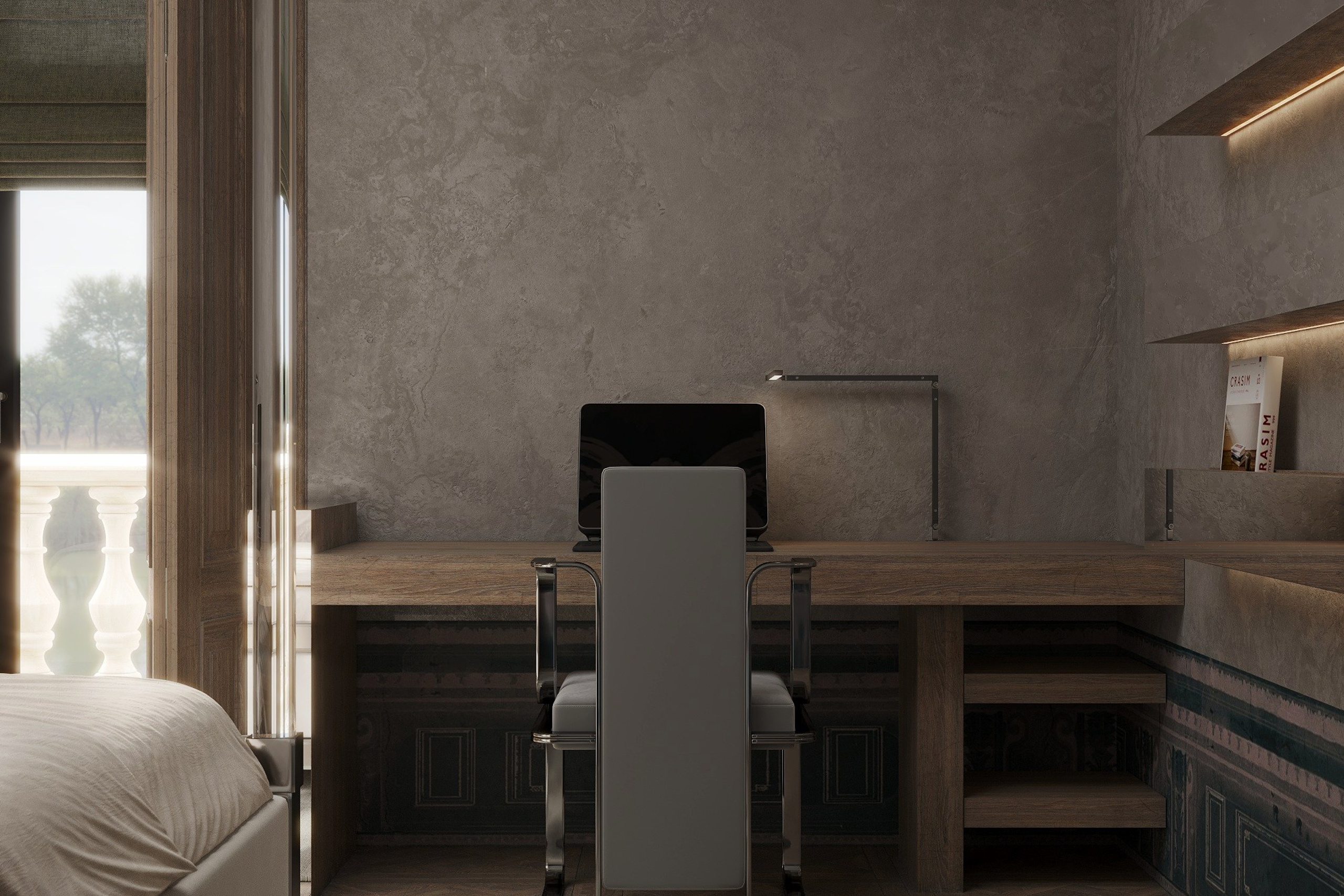 3д визуализация спальни в коттедже г. Никосия