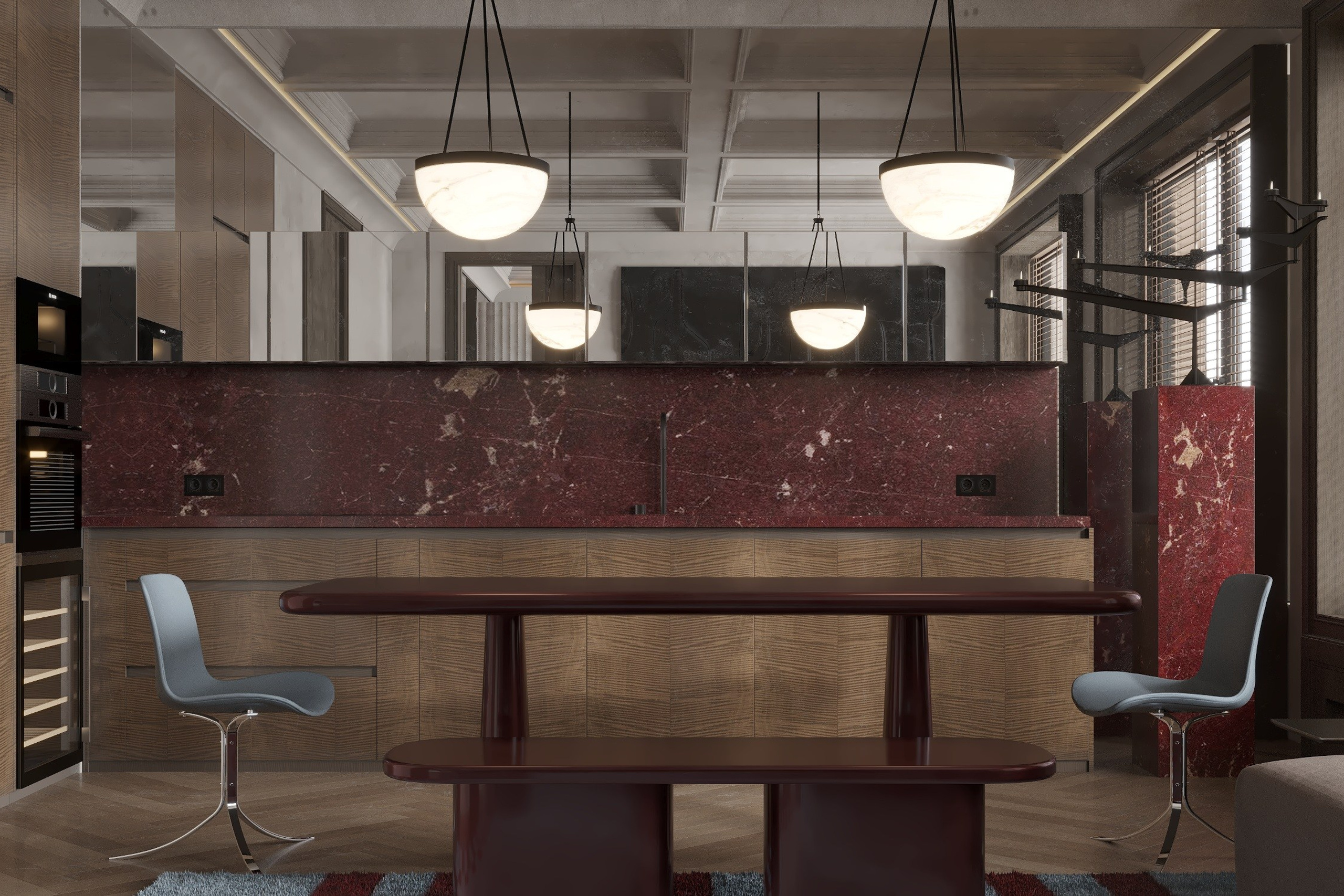 3д визуализация кв. 70 м² г. Москва