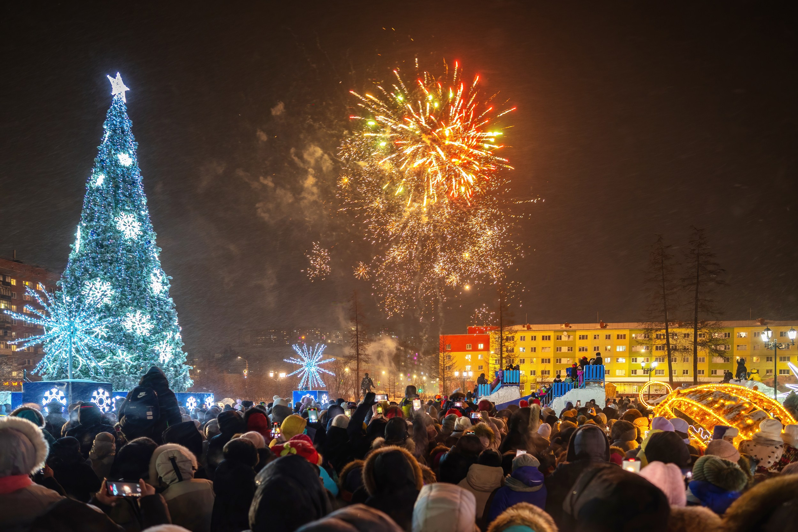 [16.12.23] Открытие новогоднего городка (Талнах)