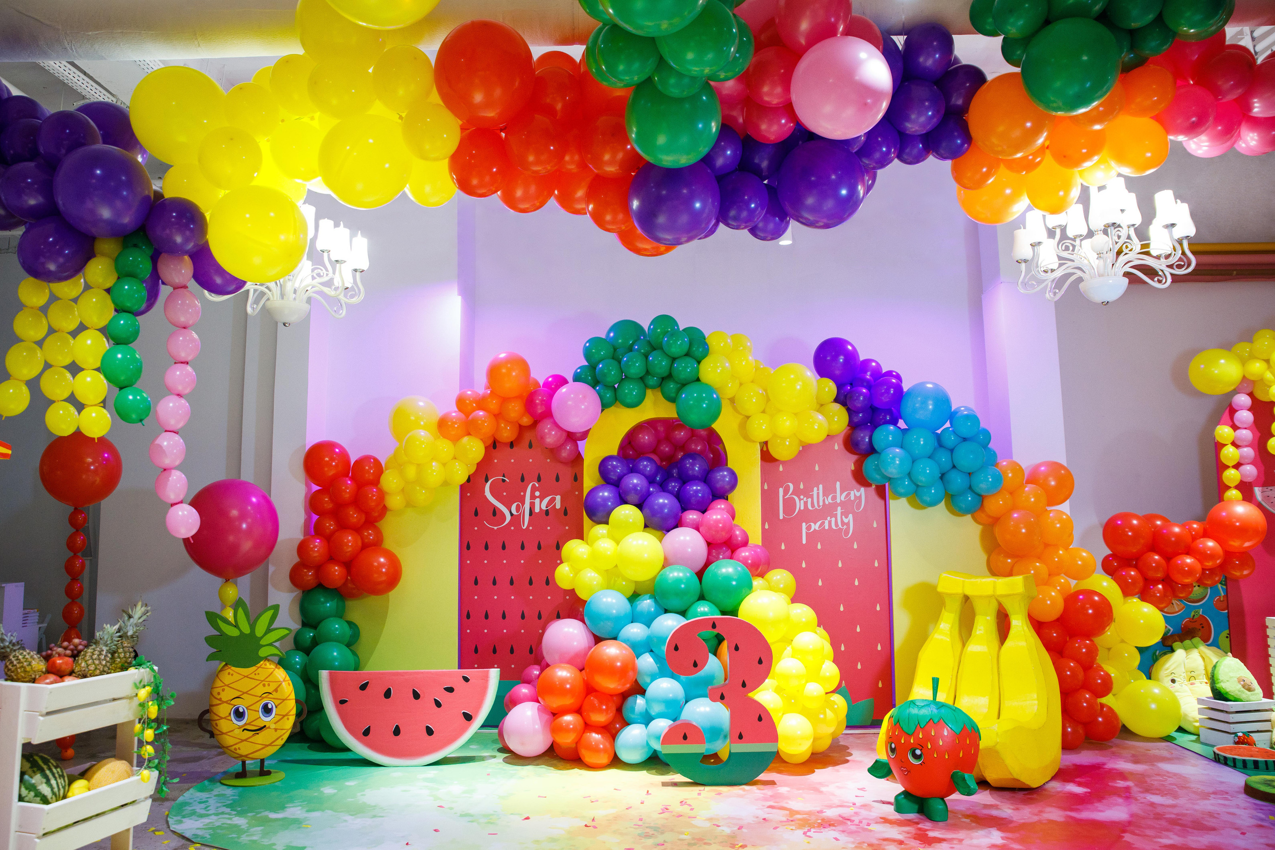 ДР Софии. 3 года. Плюс белое