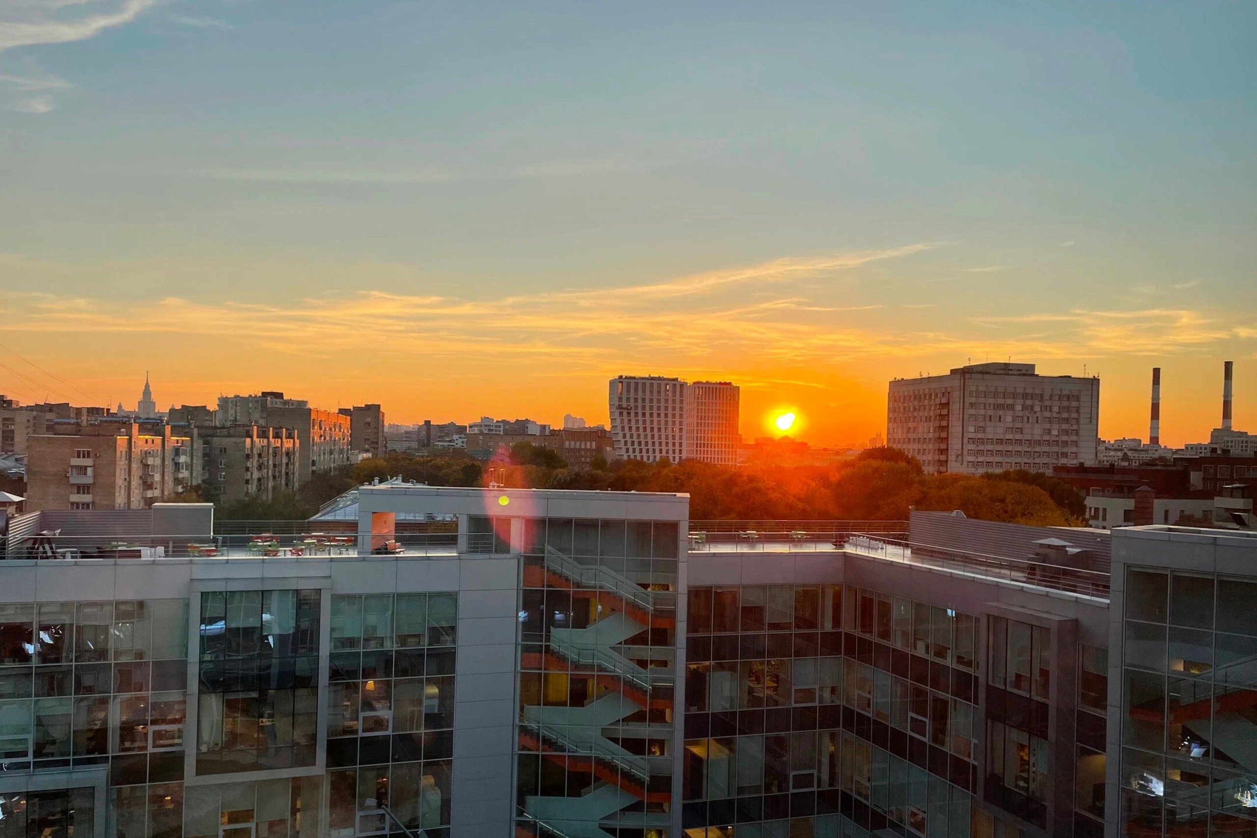 #3: Закат из&nbsp;офиса Яндекса