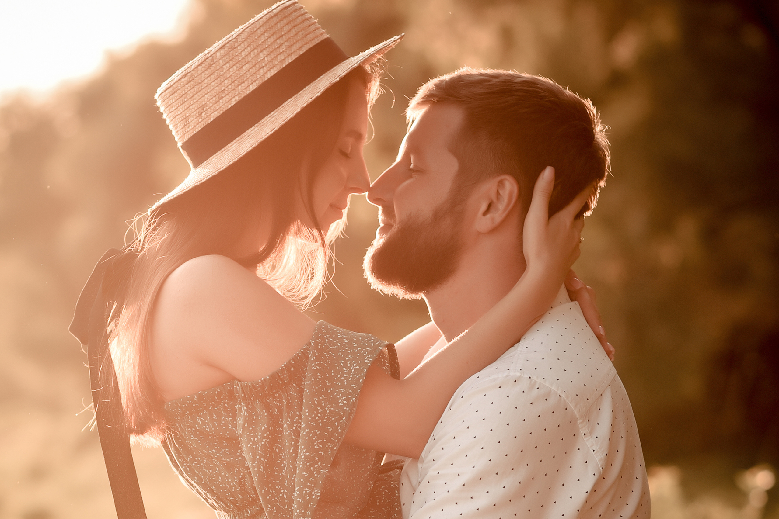 Love story фотосессия на закате