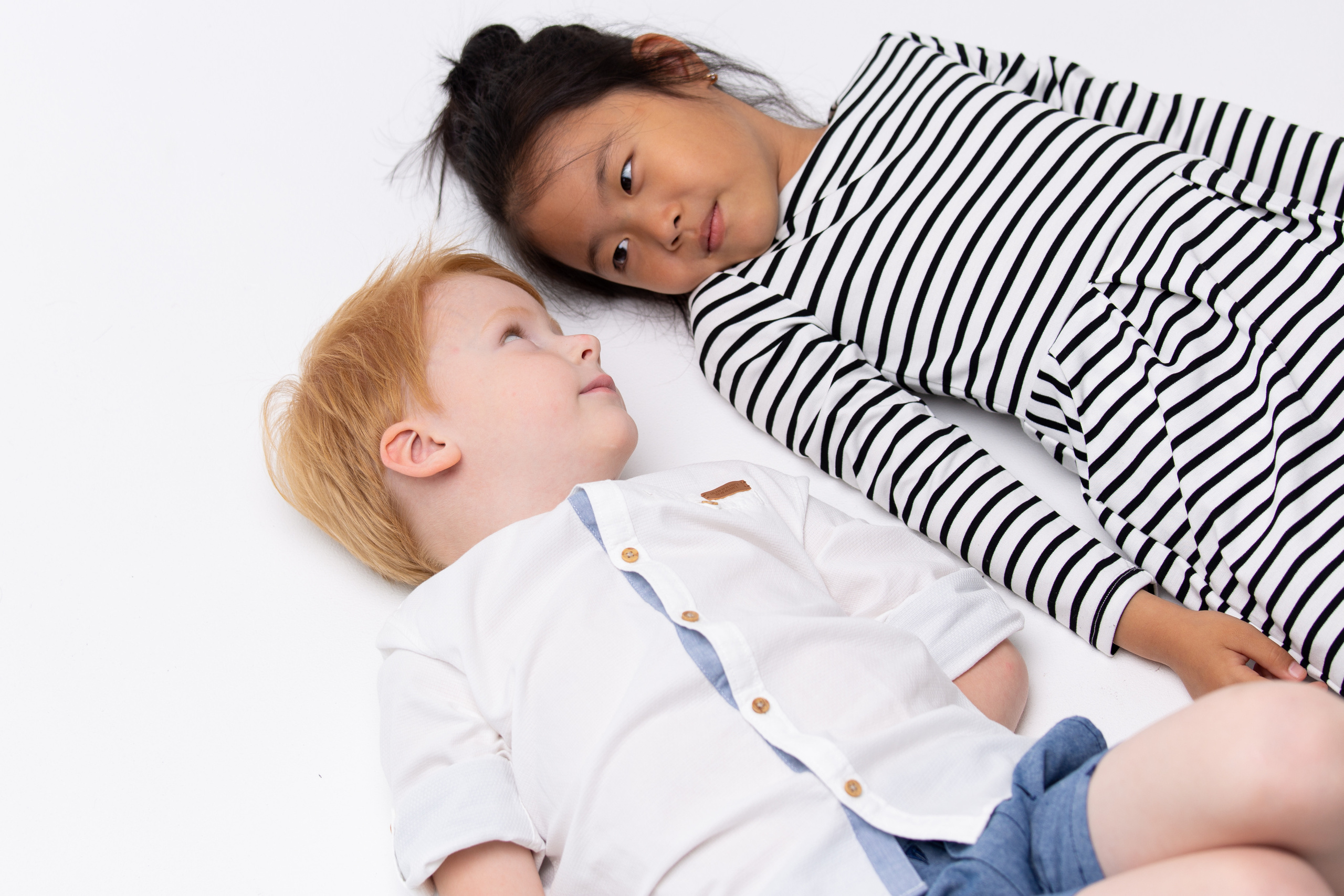 Миша и Аня, детский портрет