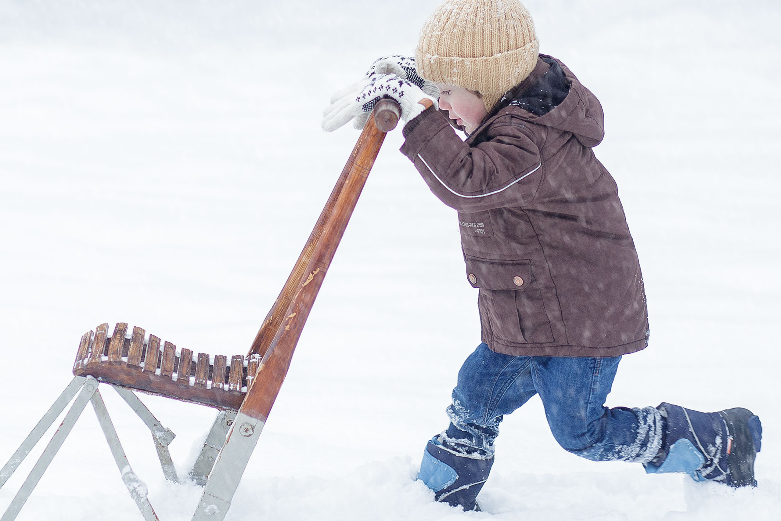 Зимняя съемка в лесу