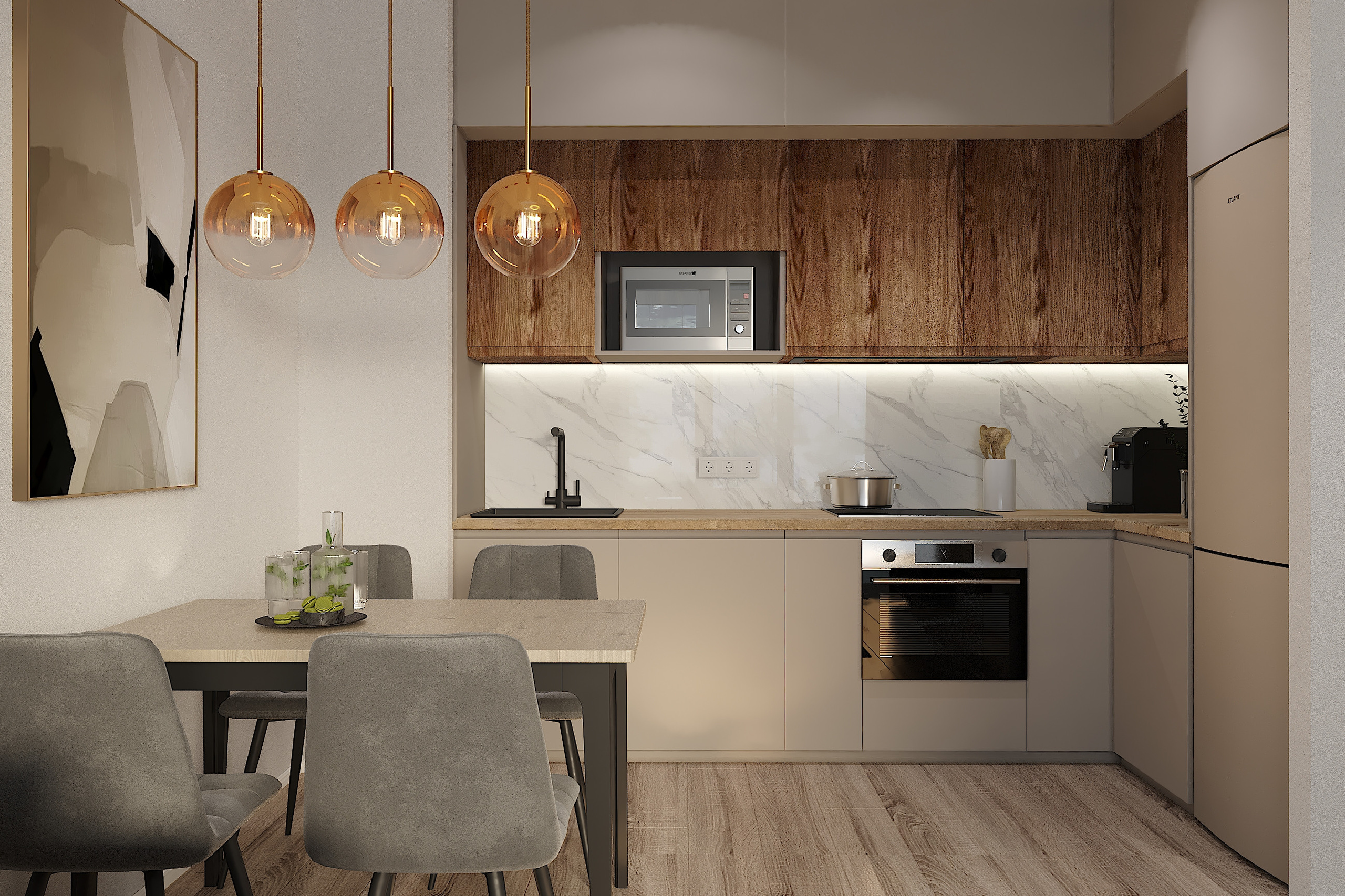 Квартира в современном стиле и реализация