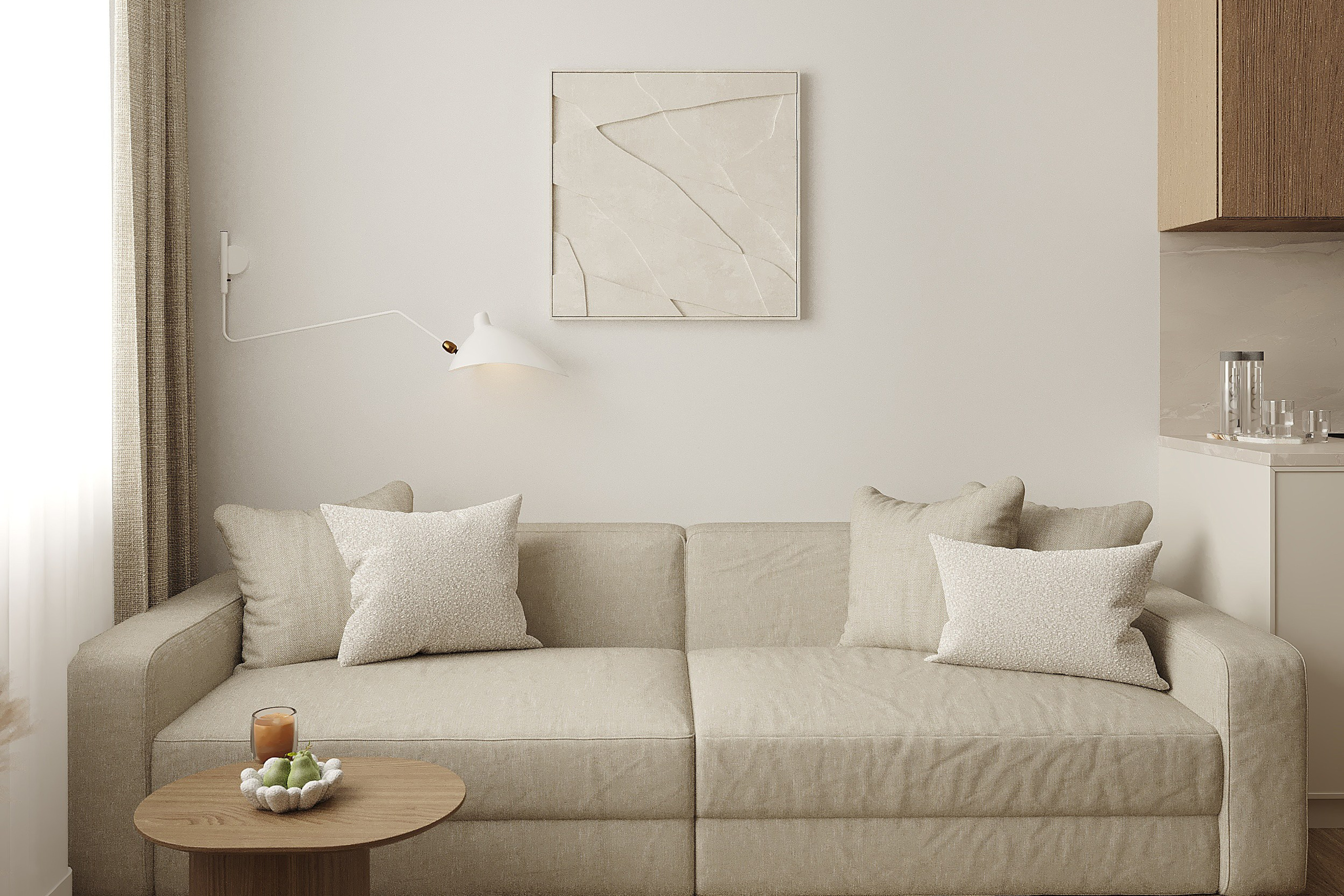 Современная квартира с элементами джапанди