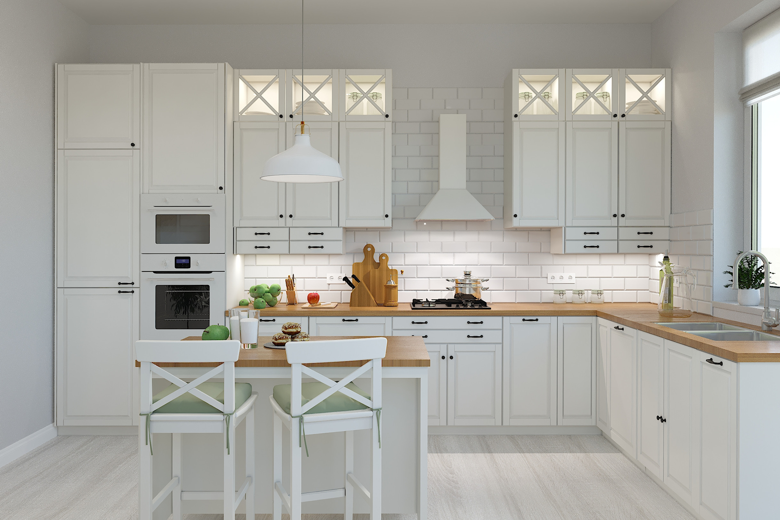 Скандинавский интерьер коттедж г. Екатеринбург