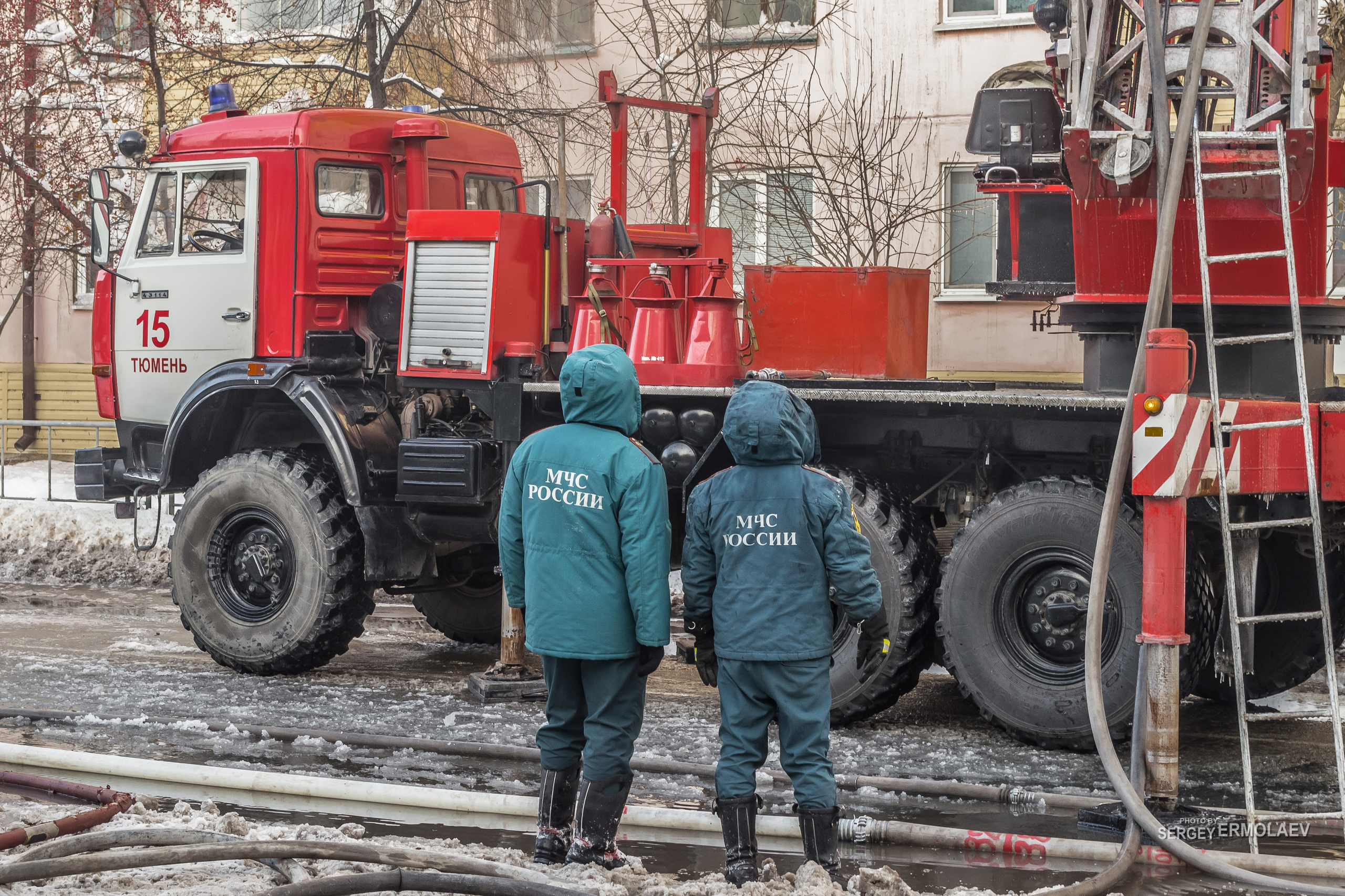 Пожар на улице Парфёнова