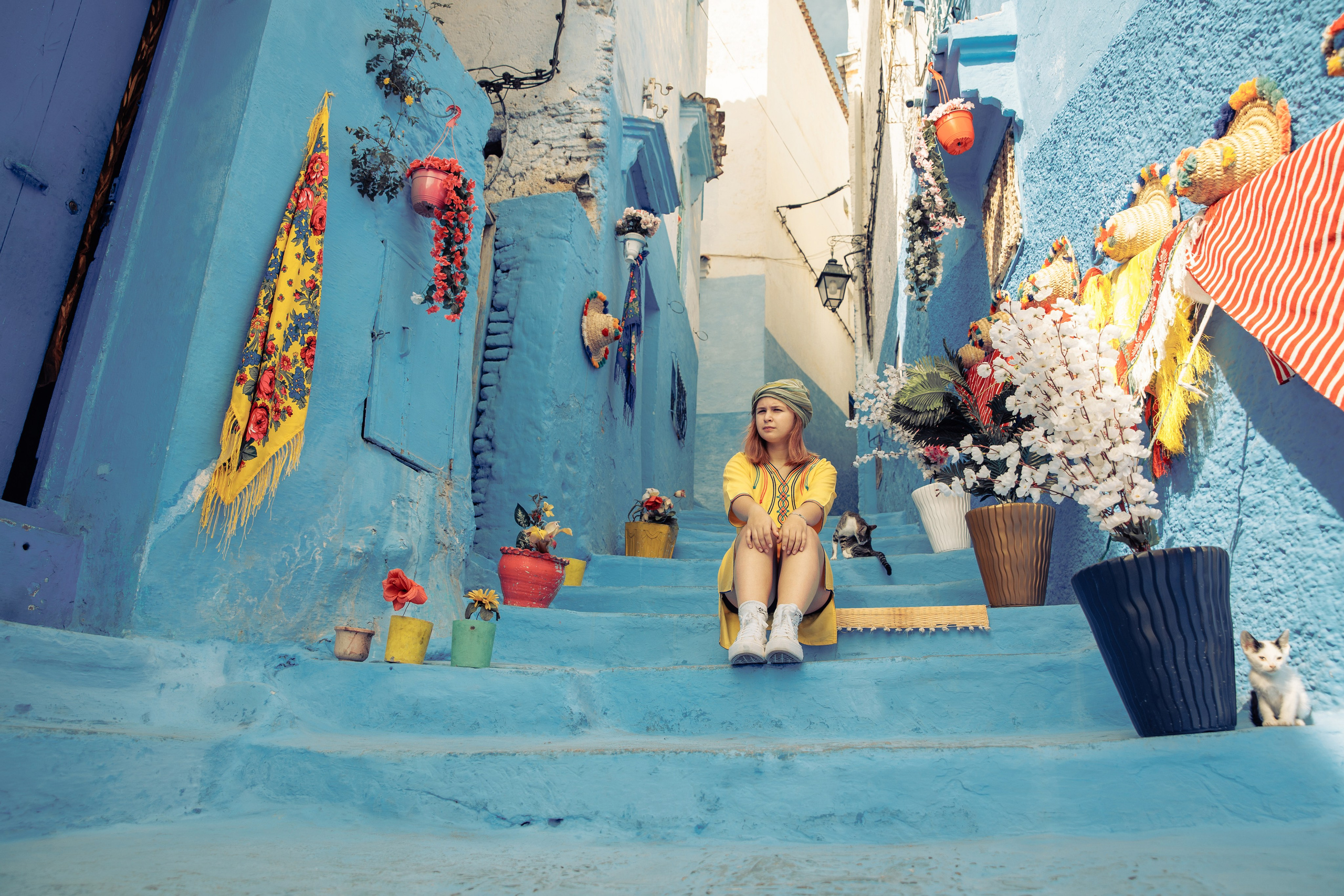 Синий город Шефшауэн. Марокко