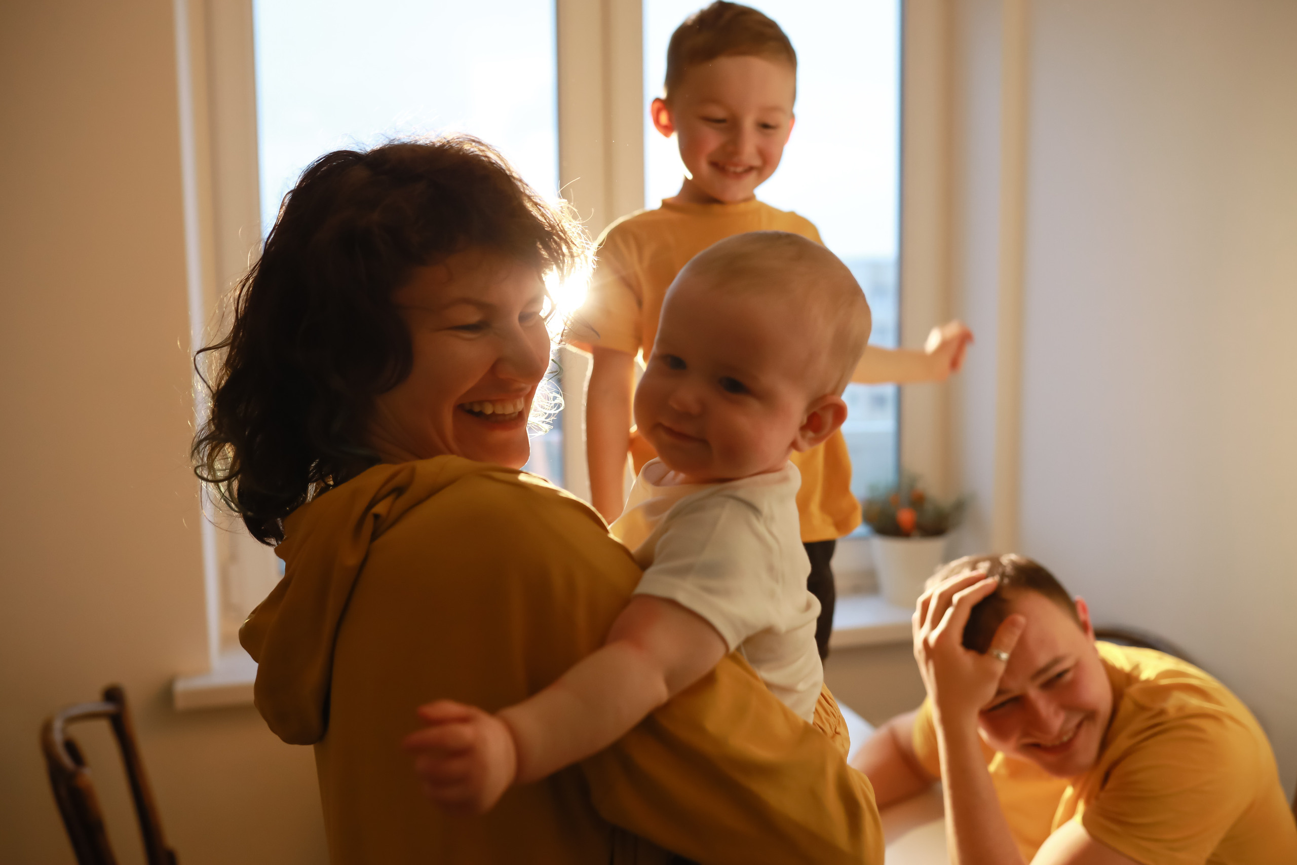 Семья Саши и улитка:)