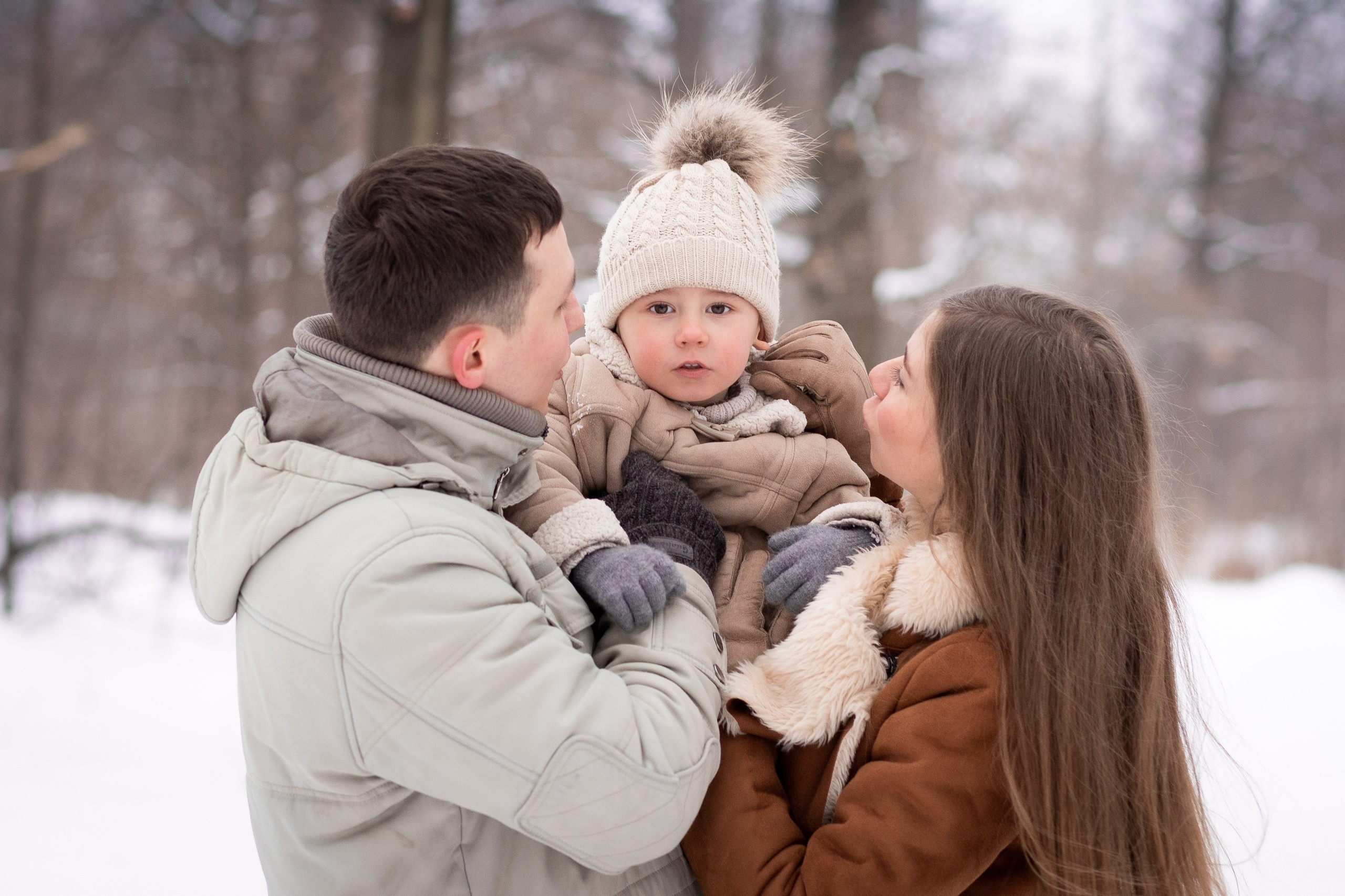 Зимняя прогулка в лесу