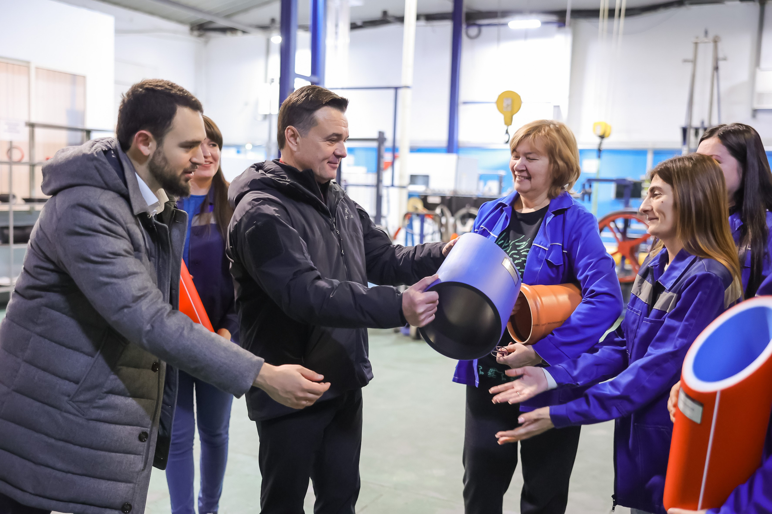 Губернатор Московской области Андрей Воробьев посетил Климовский трубный