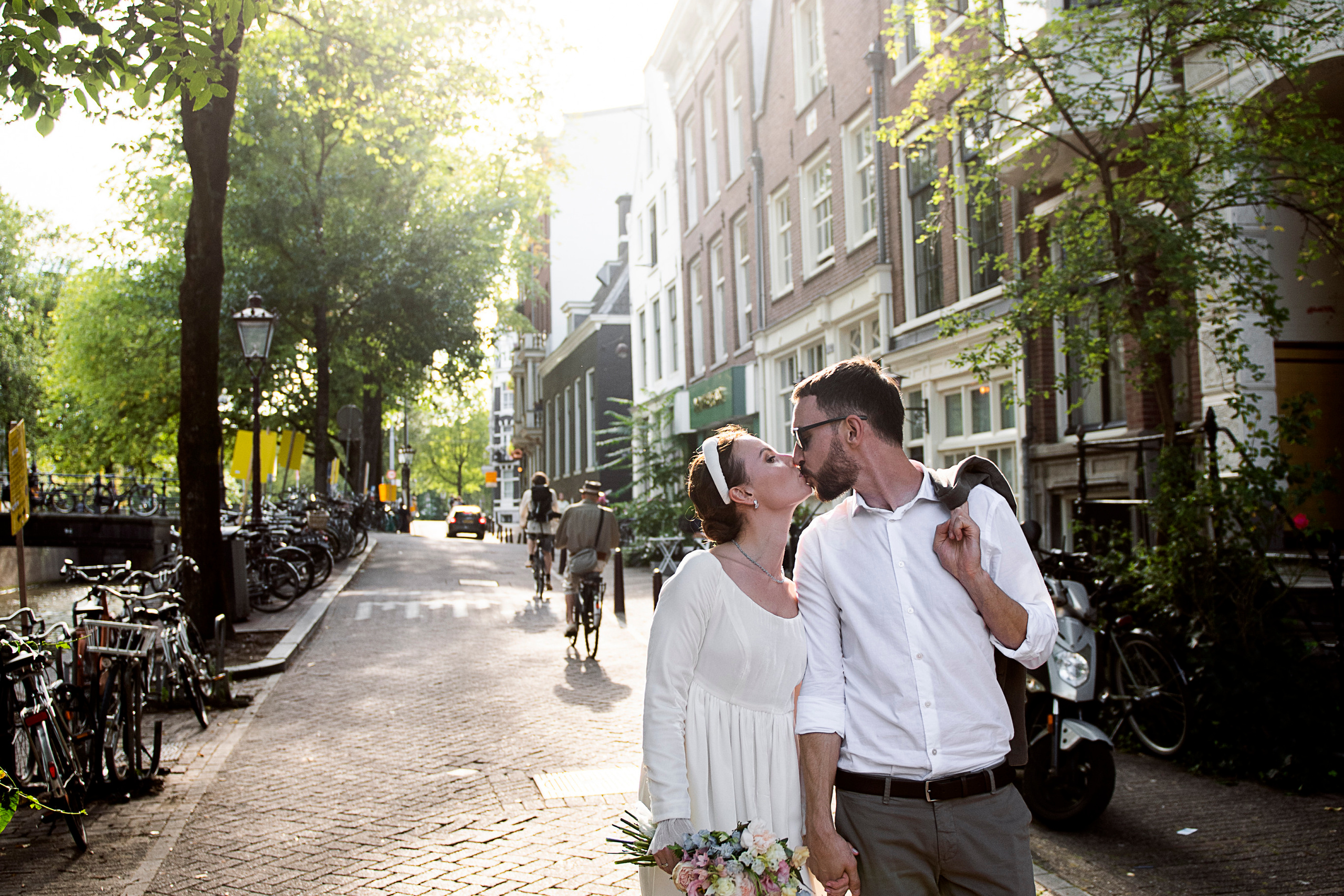 Амстердам. Маша и Сережа