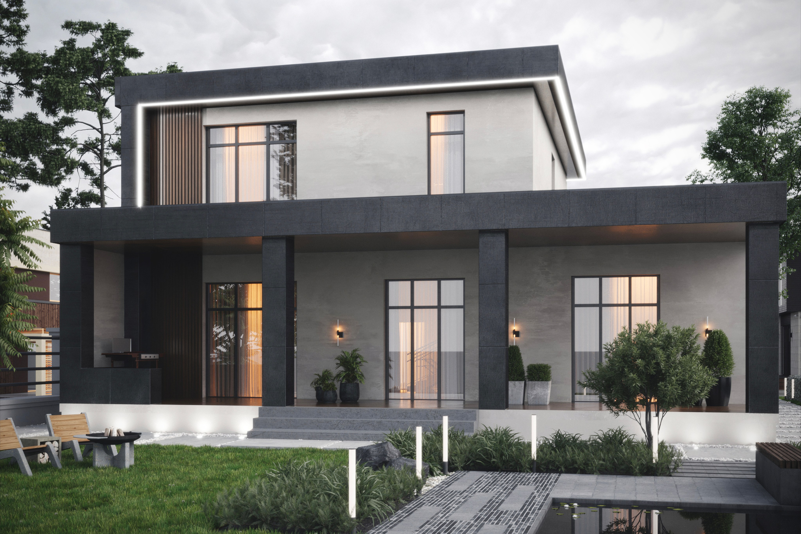 СК «Равновесие» хай тек дом