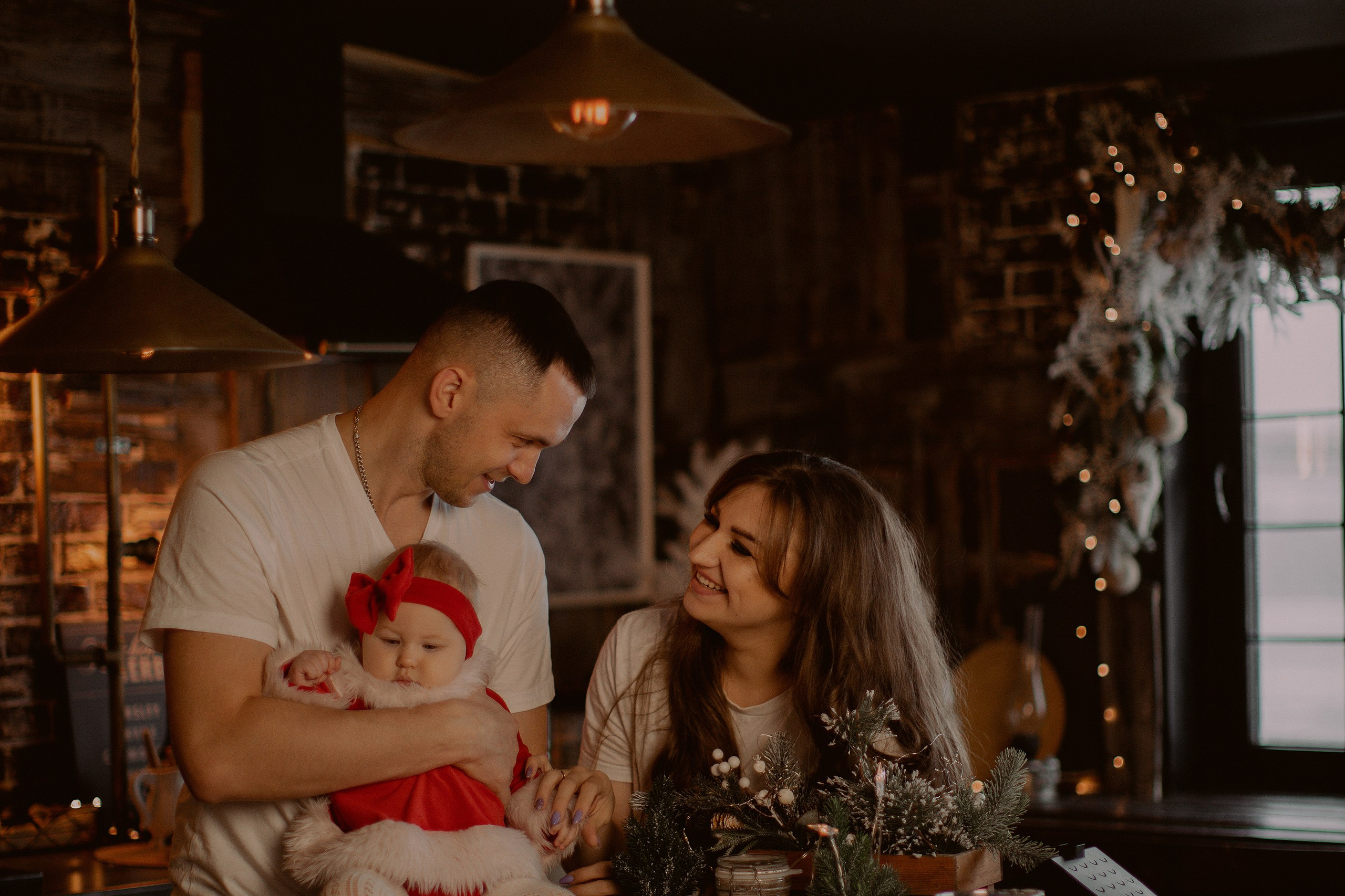 Первая новогодняя фотосессия малышки Эмилии