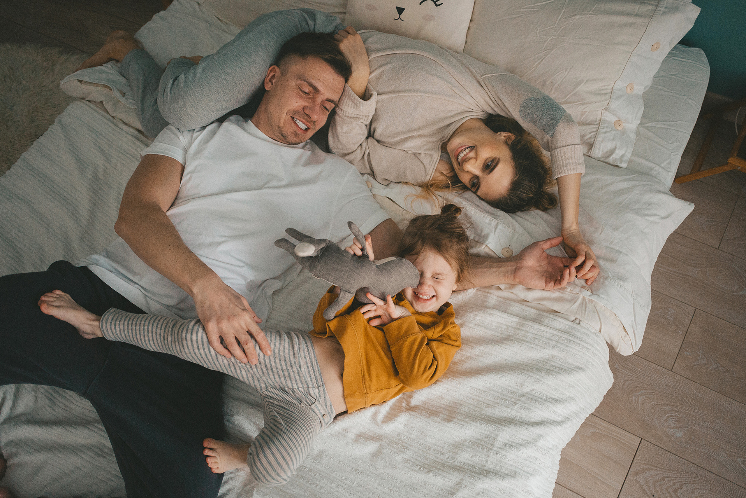 Таня, Саша, Тоня, домашняя съемка