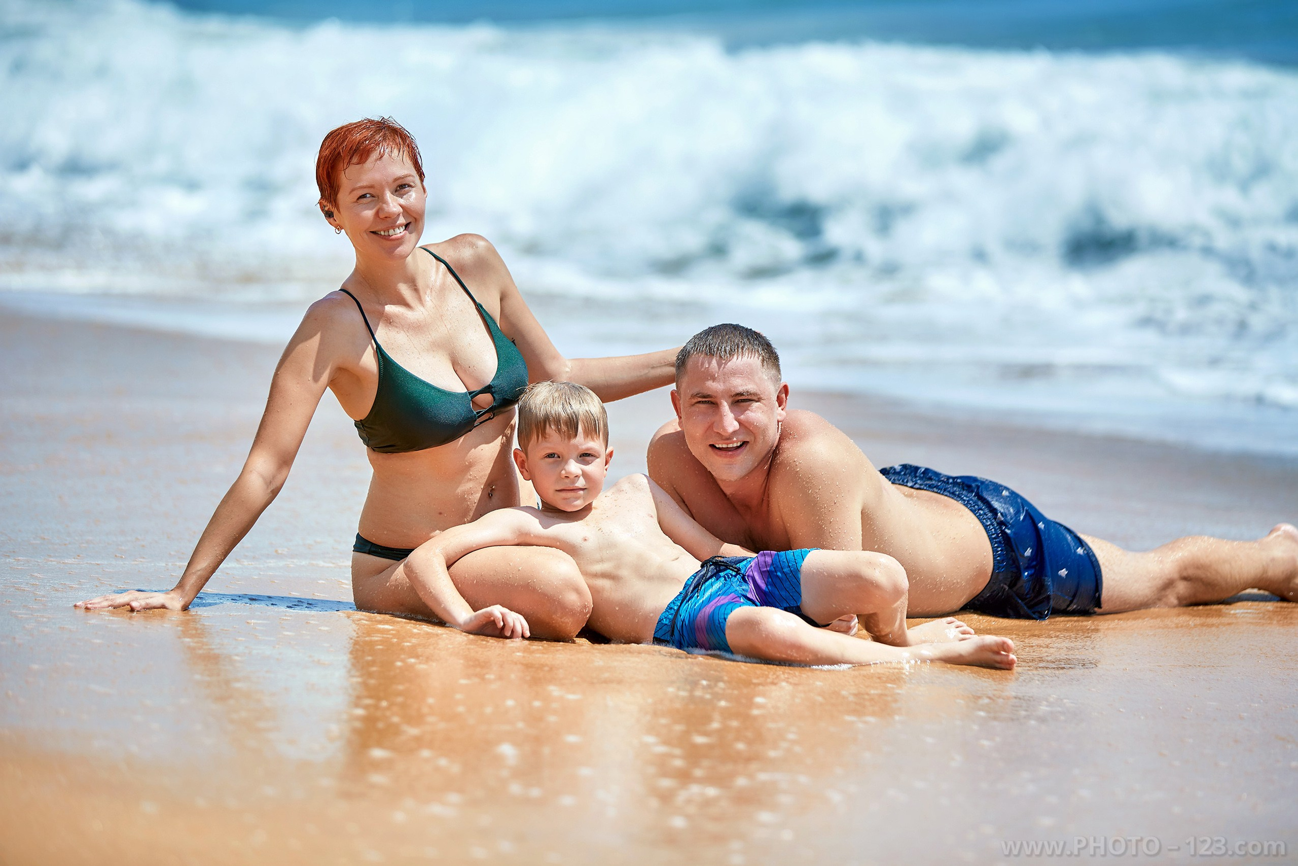Family Photoshoot in Tropical Park & Beach